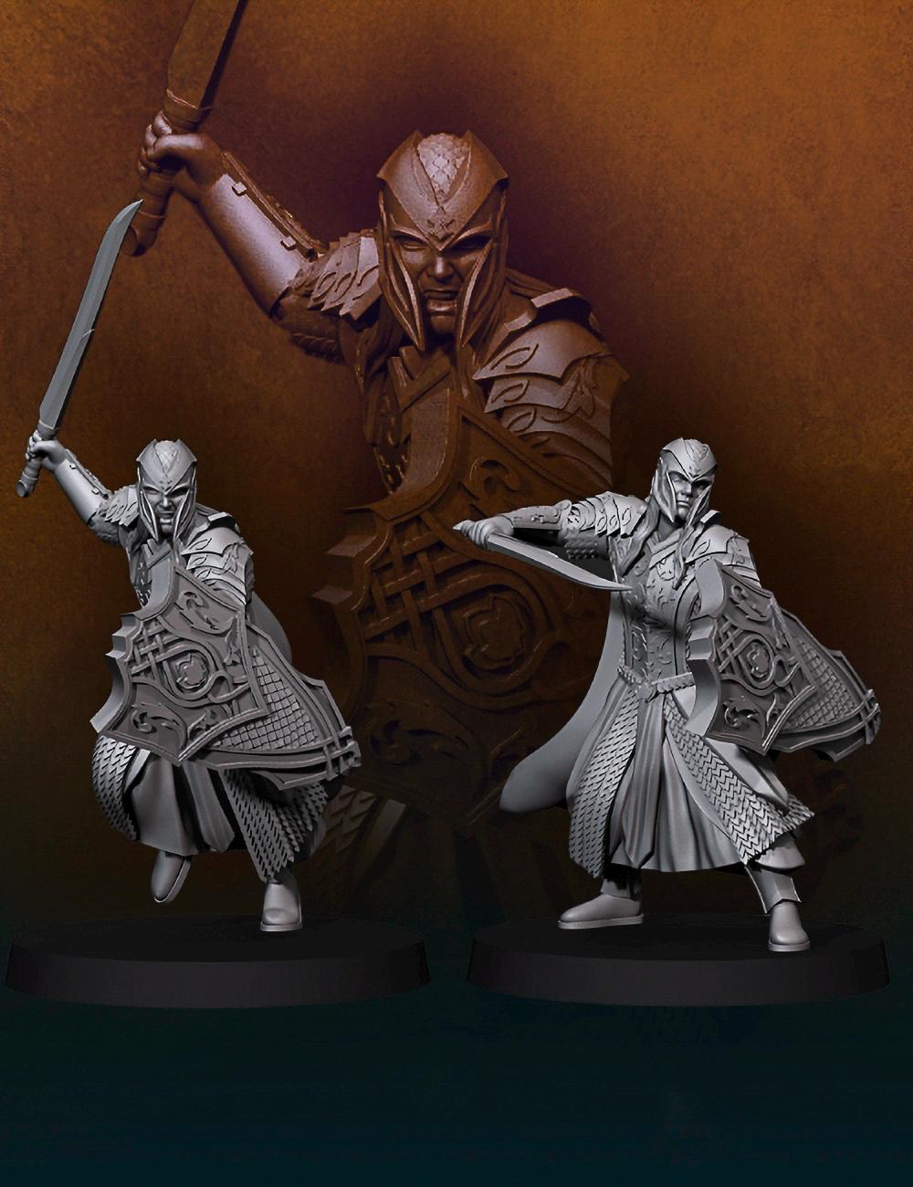 Armoured wood Elf 28mm miniatures dnd fantasy miniatures dungeons and dragons miniatures painting wargaming miniatures pathfinder tabletop
