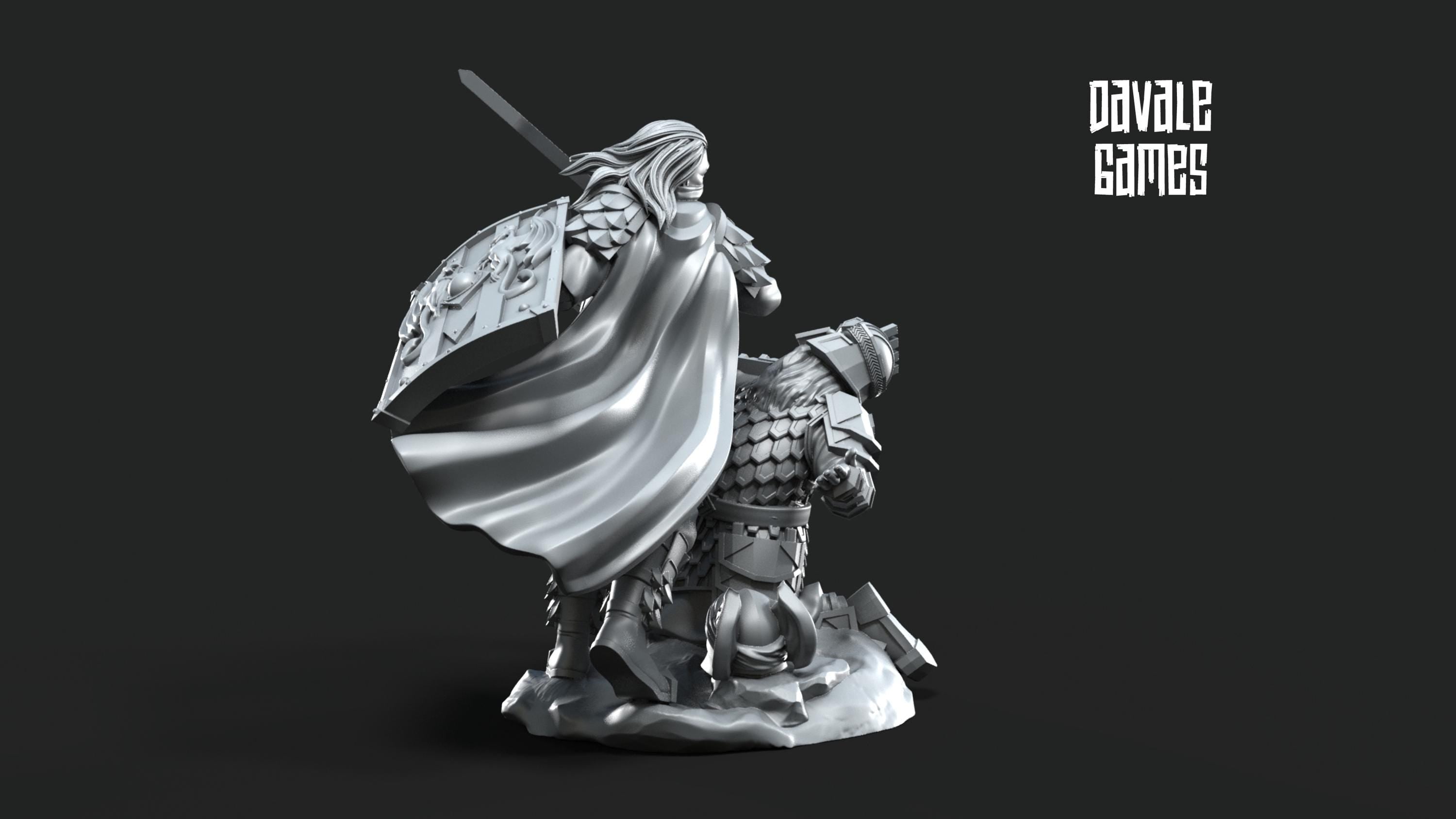 Rabänti General of the Elite 28mm miniatures fantasy dungeons and dragons miniature wargaming miniatures tabletop dnd dwarf army miniatures