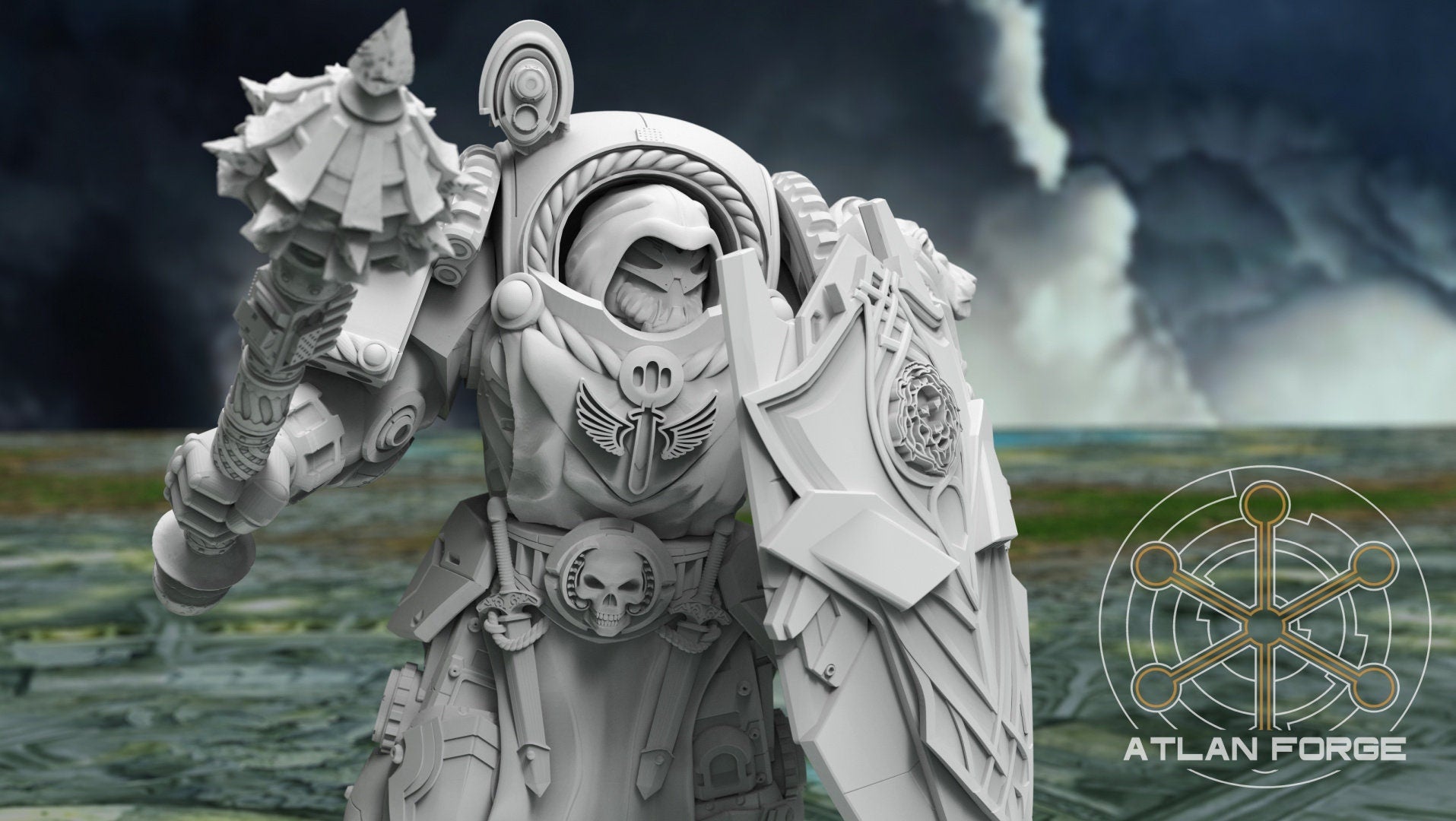 Angelic Assault dominators 32mm sci-fi fantasy miniature for tabletop games grimdark RPGs dnd wargaming miniature dungeons and dragons gift
