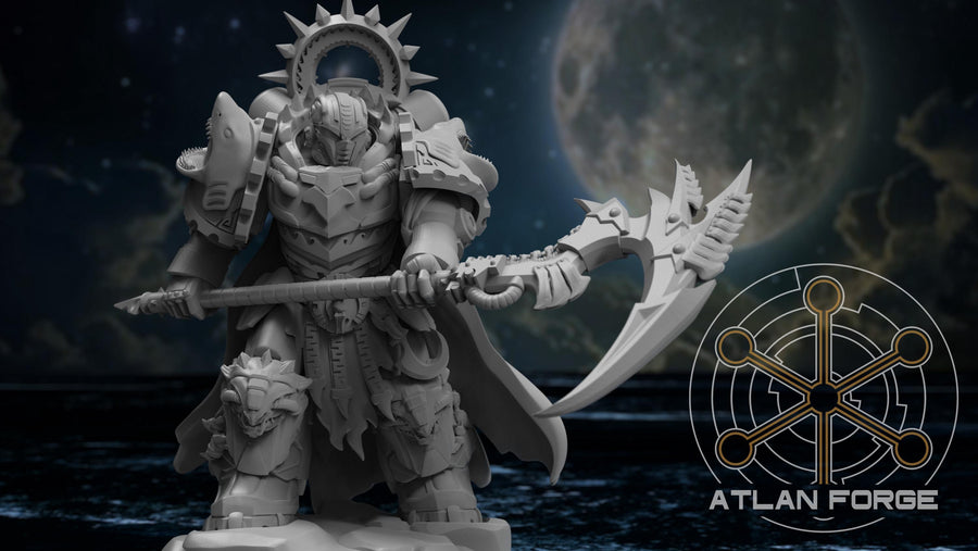 Wai Toa Aegis Captain 32mm Resin Miniature – Sci Fi Fantasy Hero for Wargaming and DnD