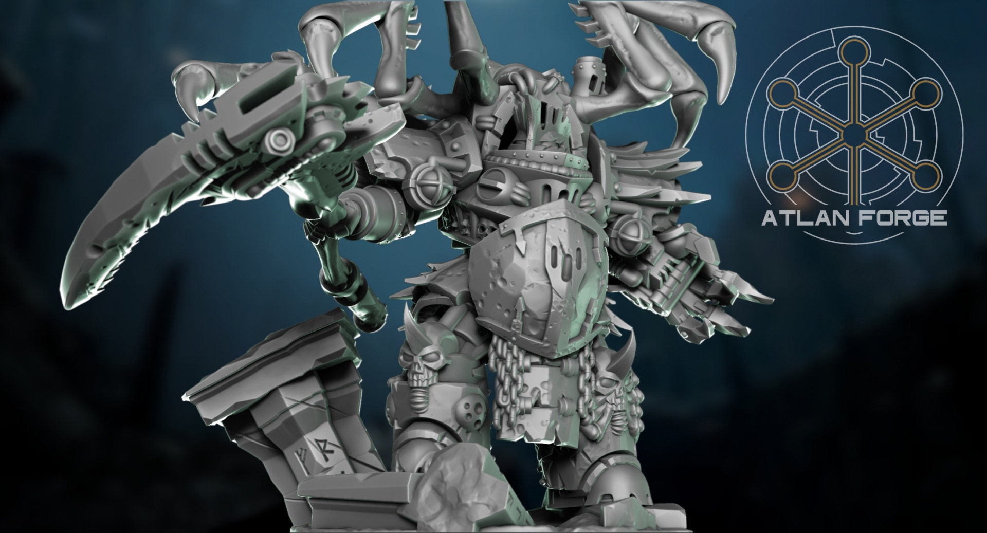 Manus Mortis Gorelord 32mm wargame fantasy miniature dnd wargaming miniature dungeons and dragons painting gift RPG tabletop minis