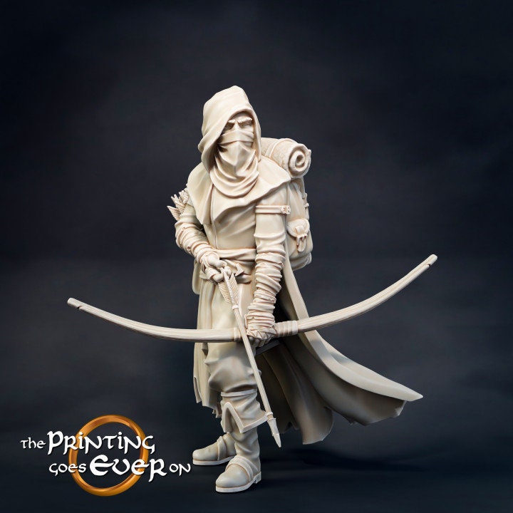 Watchers of Mona’Firth Archers 28mm dnd miniature dungeon and dragons fantasy wargaming miniature tabletop wargame miniature for painting