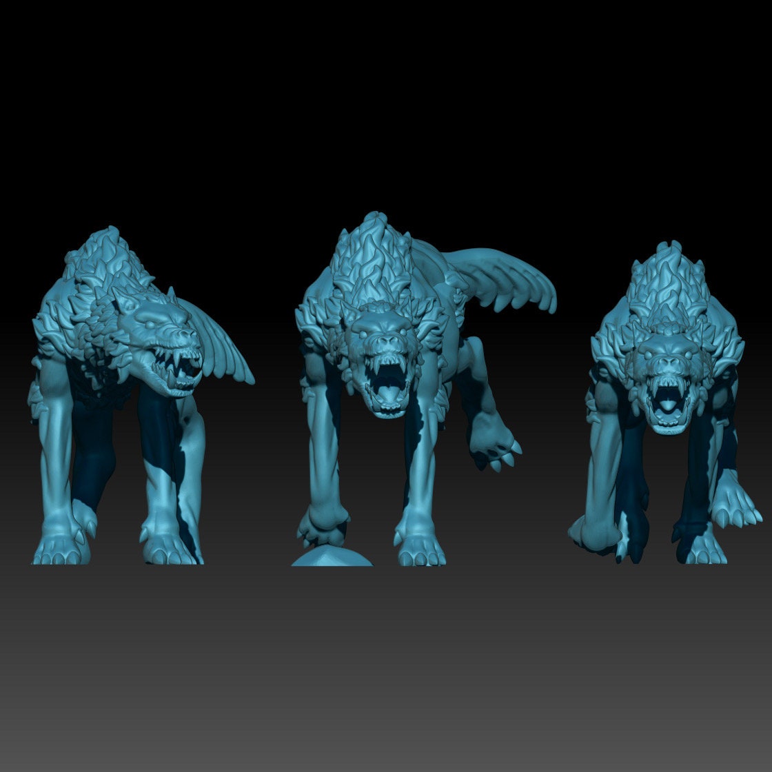 Iron fang clan feral wolves 28mm miniatures dnd gift fantasy miniatures dungeons and dragons wargaming miniatures tabletop wargames