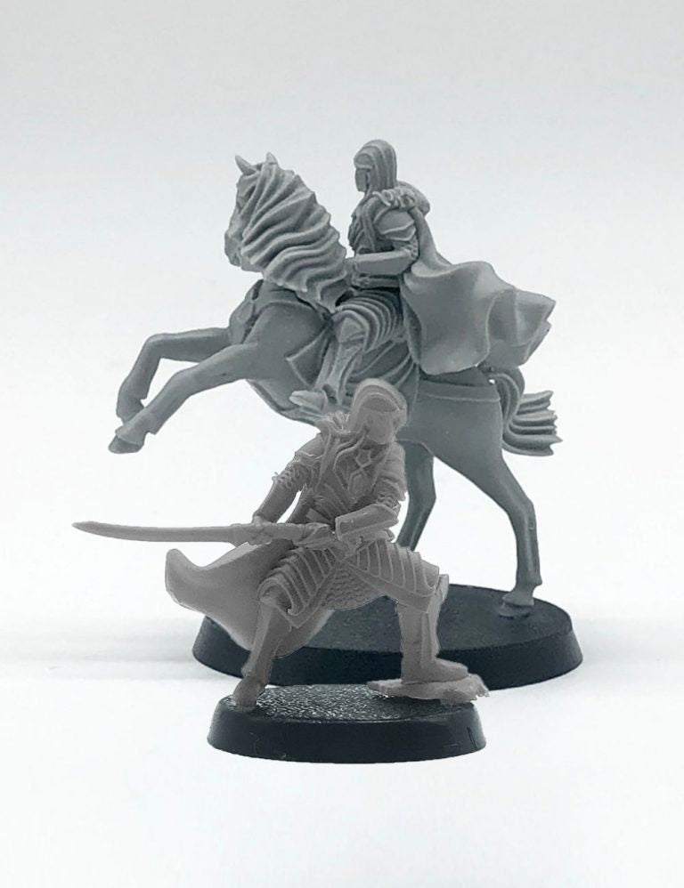 Elf captain 28mm miniatures dnd minis fantasy miniatures dungeons and dragons miniatures for painting wargaming miniatures tabletop wargames