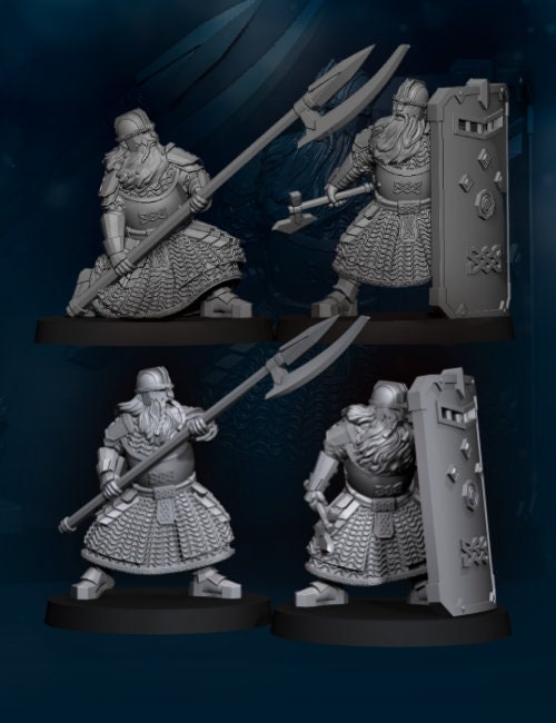 Kalak Dwarf guard vault team 28mm miniatures fantasy dungeons and dragons miniature wargaming miniatures tabletop dnd dwarf army miniatures