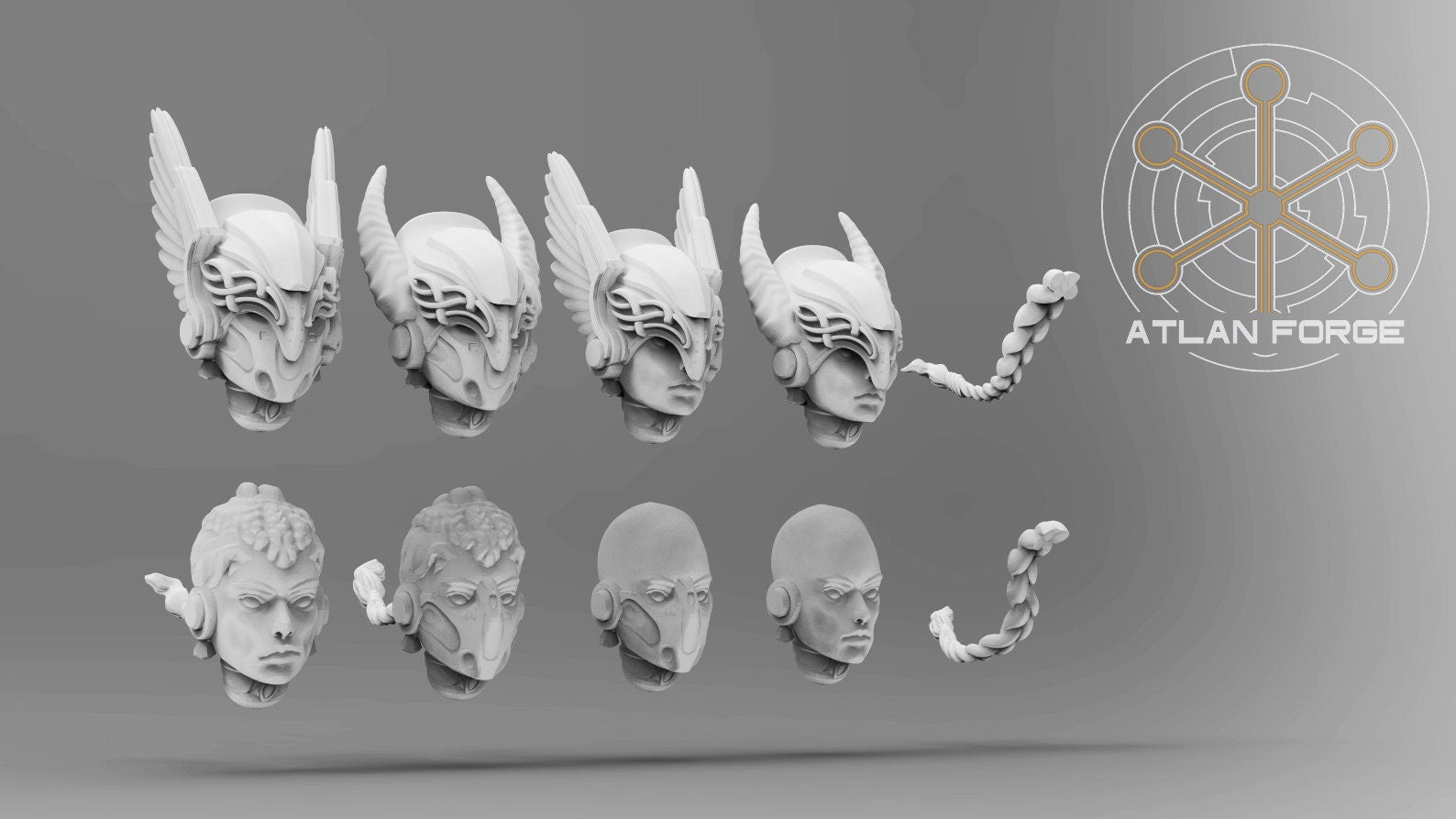 Asgardian Valkyries 32mm sci-fi fantasy miniature for tabletop games grimdark RPGs dnd wargaming miniature dungeons and dragons