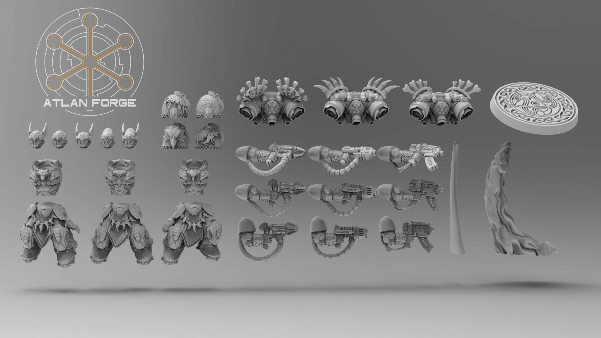 Asgardian Storm Aegis 32mm sci-fi fantasy miniature for tabletop games grimdark RPGs dnd wargaming miniature dungeons & dragons gift