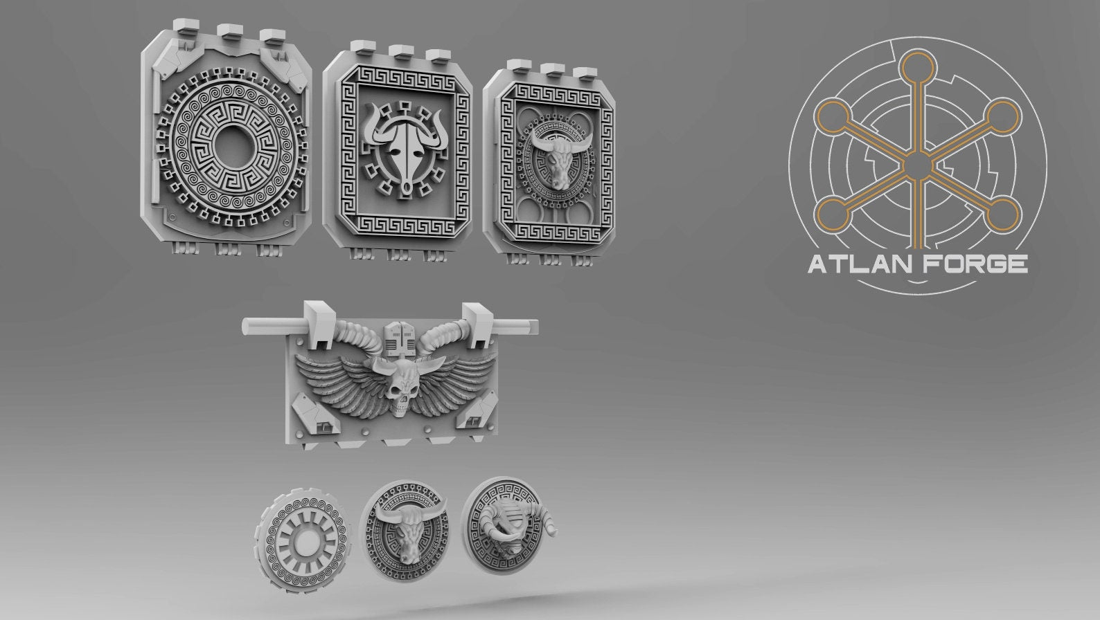 Minoan Vehicle Ornaments 32mm Miniature conversions kits fantasy miniature kit bashing set wargaming miniature painting gift RPG tabletop