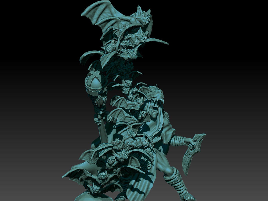 Deepmines Goblin bat Shaman 28mm miniatures fantasy dungeons and dragons miniature wargaming miniatures tabletop dnd miniatures