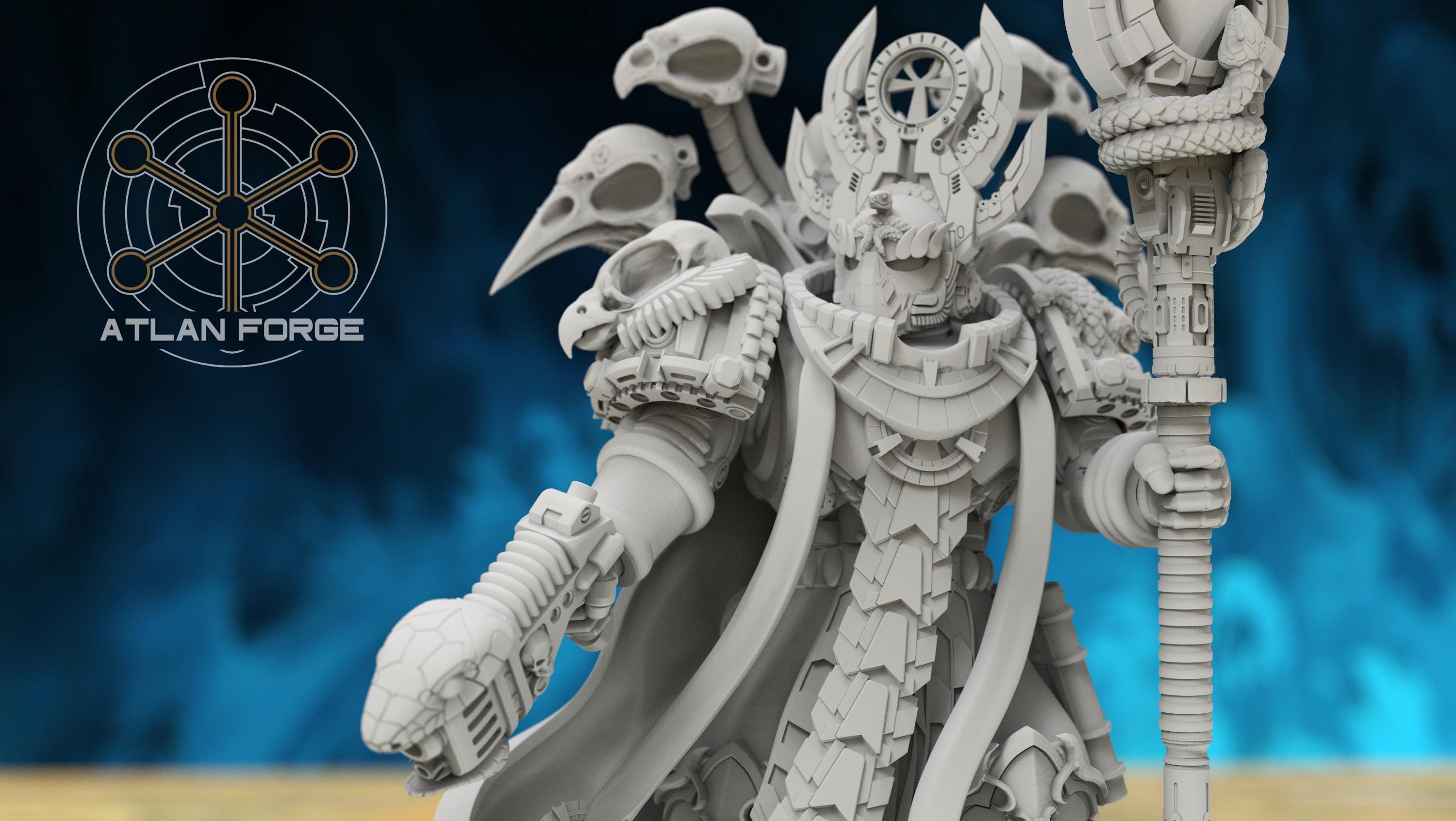 Ahyet Bahl Archmage of Aegyptus 32mm wargame fantasy miniature dnd wargaming miniature dungeons and dragons painting gift RPG tabletop minis