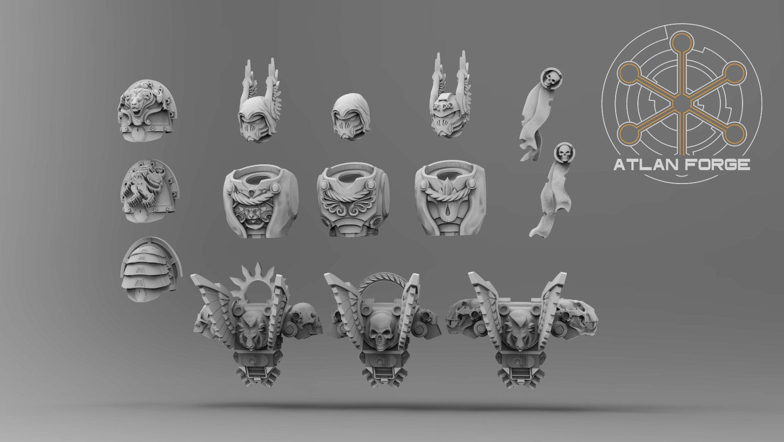 Angelic lion Knights 32mm sci-fi fantasy miniature for tabletop games grimdark RPGs dnd wargaming miniature dungeons and dragons gift