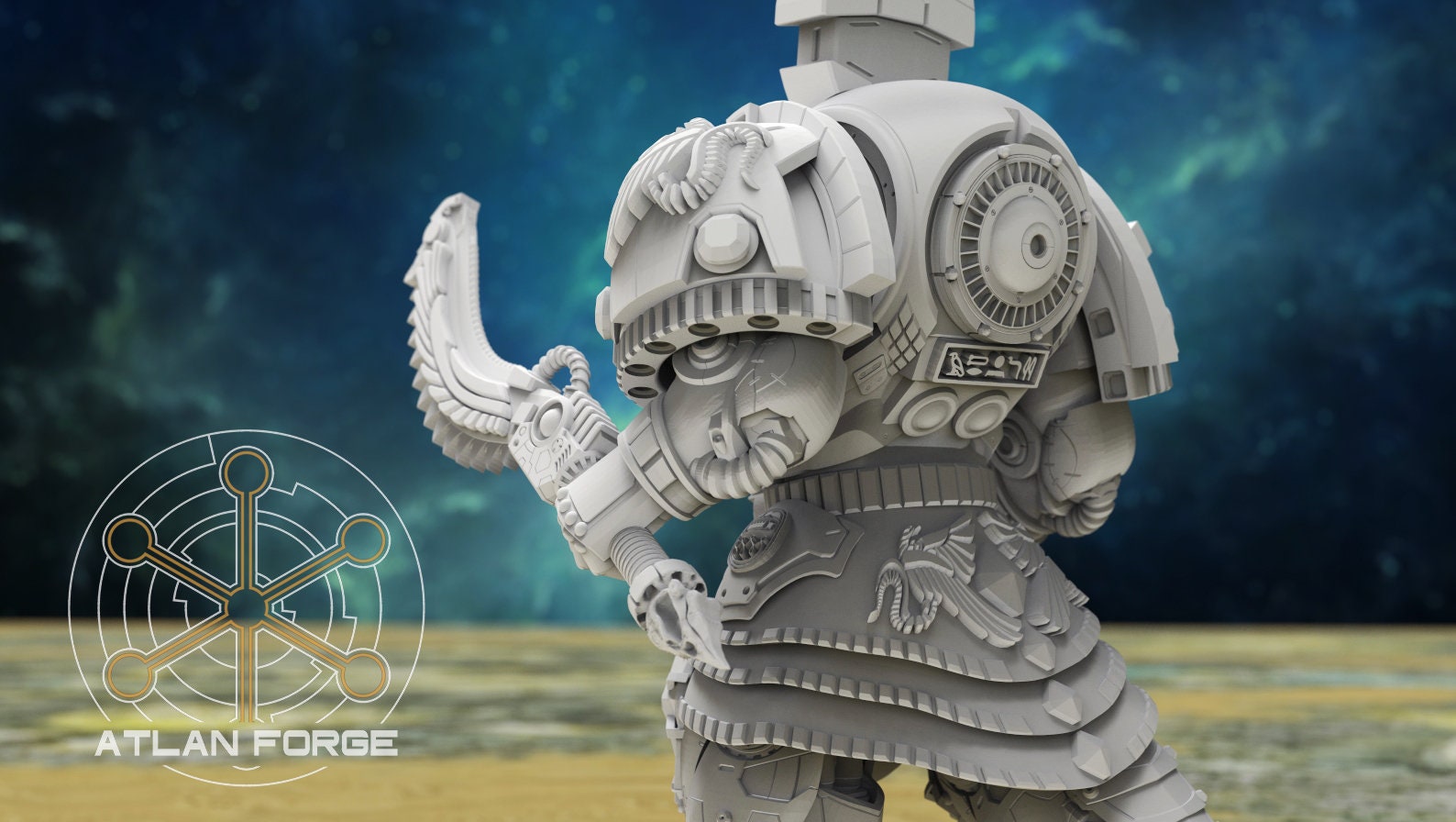 Aegyptian Nehebkau 32mm grimdark fantasy miniature dnd wargaming miniature dungeons and dragons painting gift RPG tabletop minis