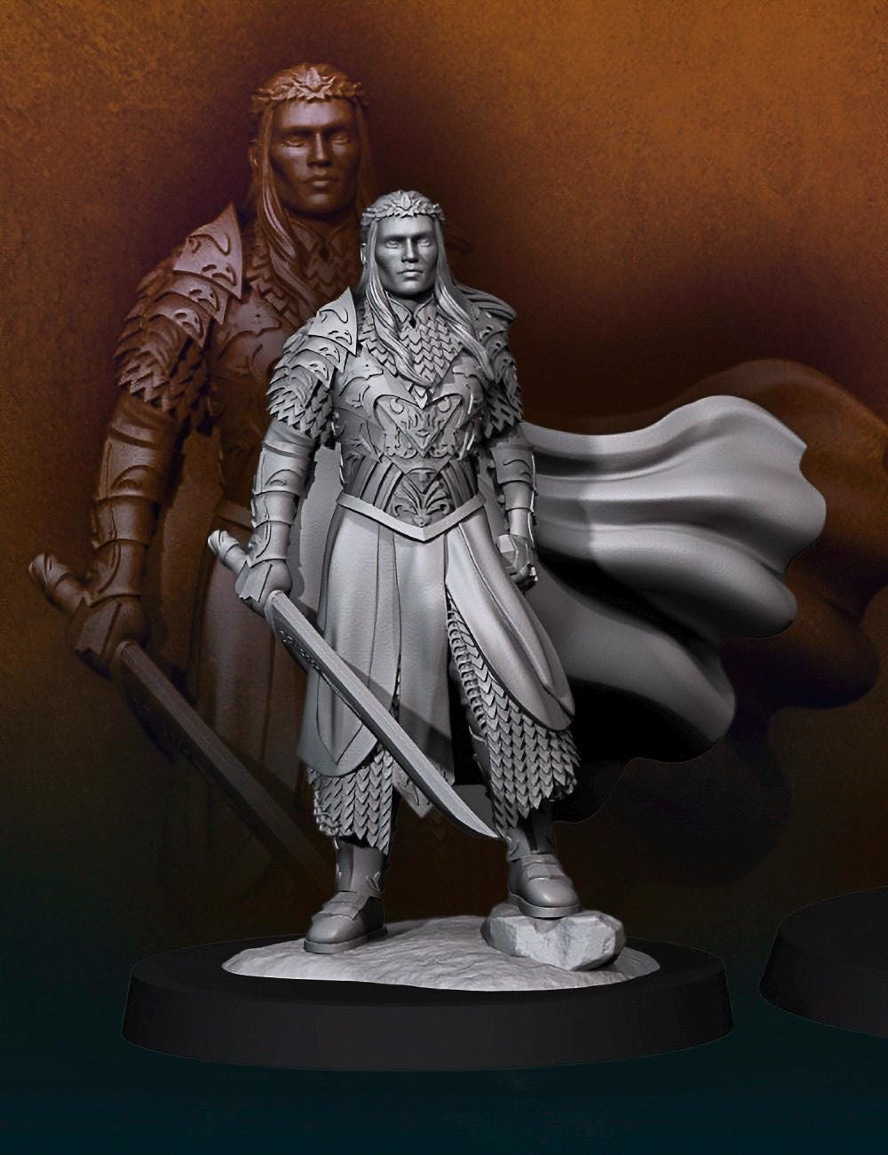 King of the forest on elk dnd minis fantasy miniatures dungeons and dragons miniatures for painting wargaming miniatures tabletop wargames