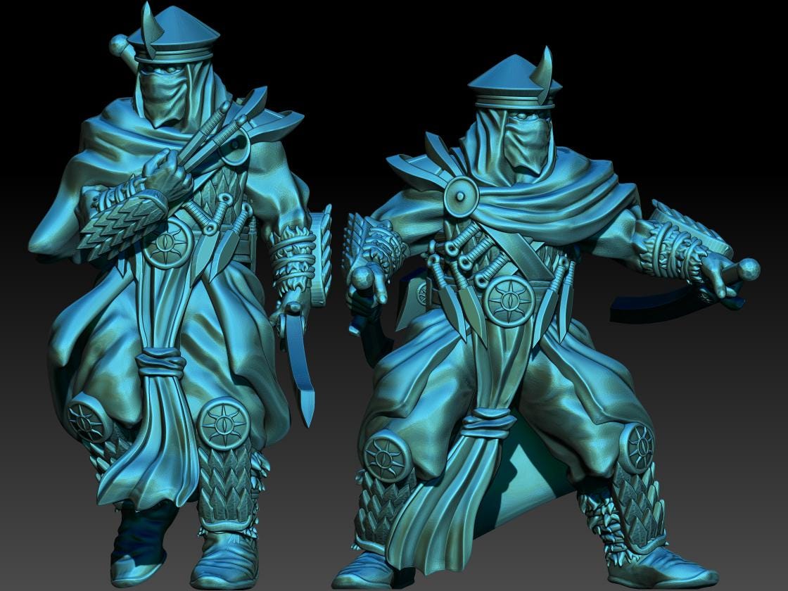 Golden Horde Shadow Warriors28mm miniatures dnd minis fantasy miniatures dungeons and dragons miniatures  wargaming miniatures tabletop