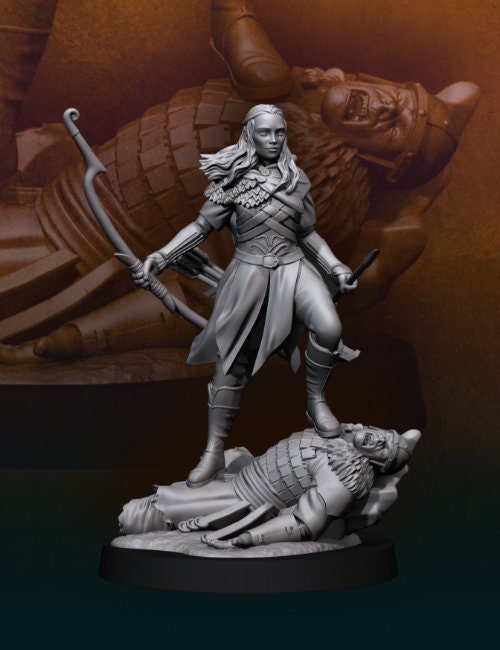 Tael She-Elf 28mm miniatures dnd minis fantasy miniatures dungeons and dragons miniatures for painting wargaming miniatures tabletop