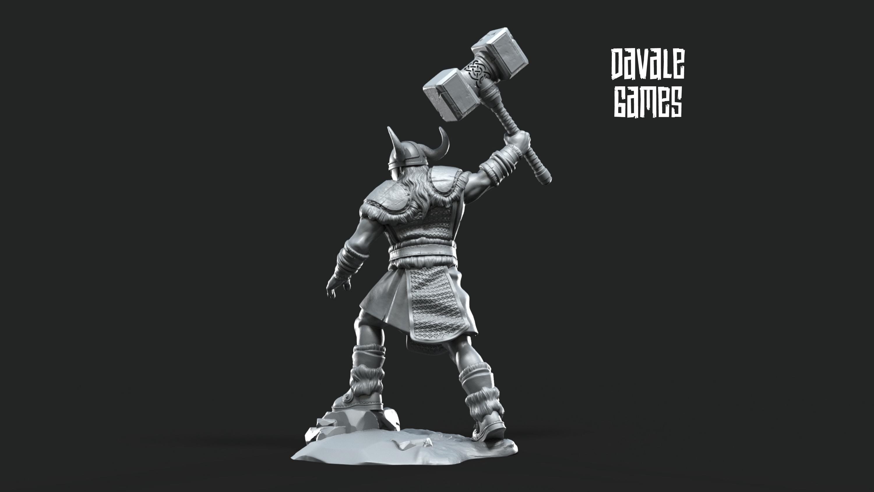Hersir Viking Commander tribe 28mm miniatures dnd fantasy miniatures dungeons & dragons miniatures painting tabletop wargames