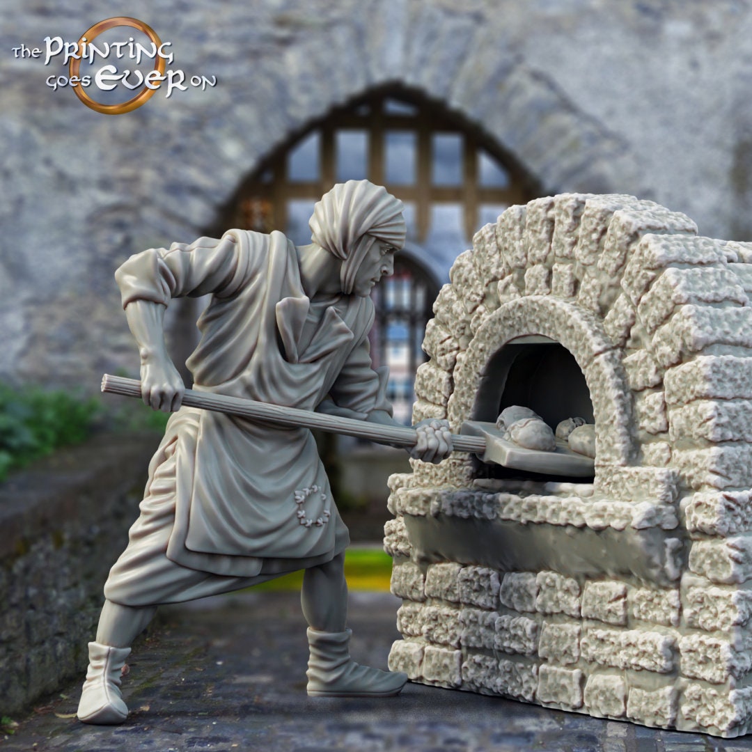 Medieval Citizens of Whitcaester Baker 28mm dnd dungeon and dragons fantasy wargaming scatter terrain Pathfinder tabletop games