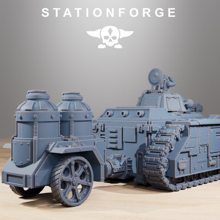 GrimGuard Flame Tank 28mm sci-fi fantasy miniature for tabletop games grimdark RPGs dnd wargaming miniature dungeons and dragons