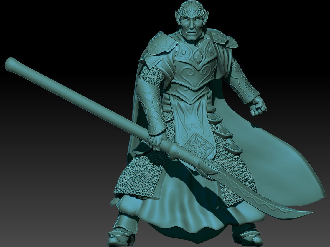 Oathbreaker Elves High King 28mm miniatures dnd fantasy miniatures dungeons and dragons miniatures for painting wargaming miniature tabletop