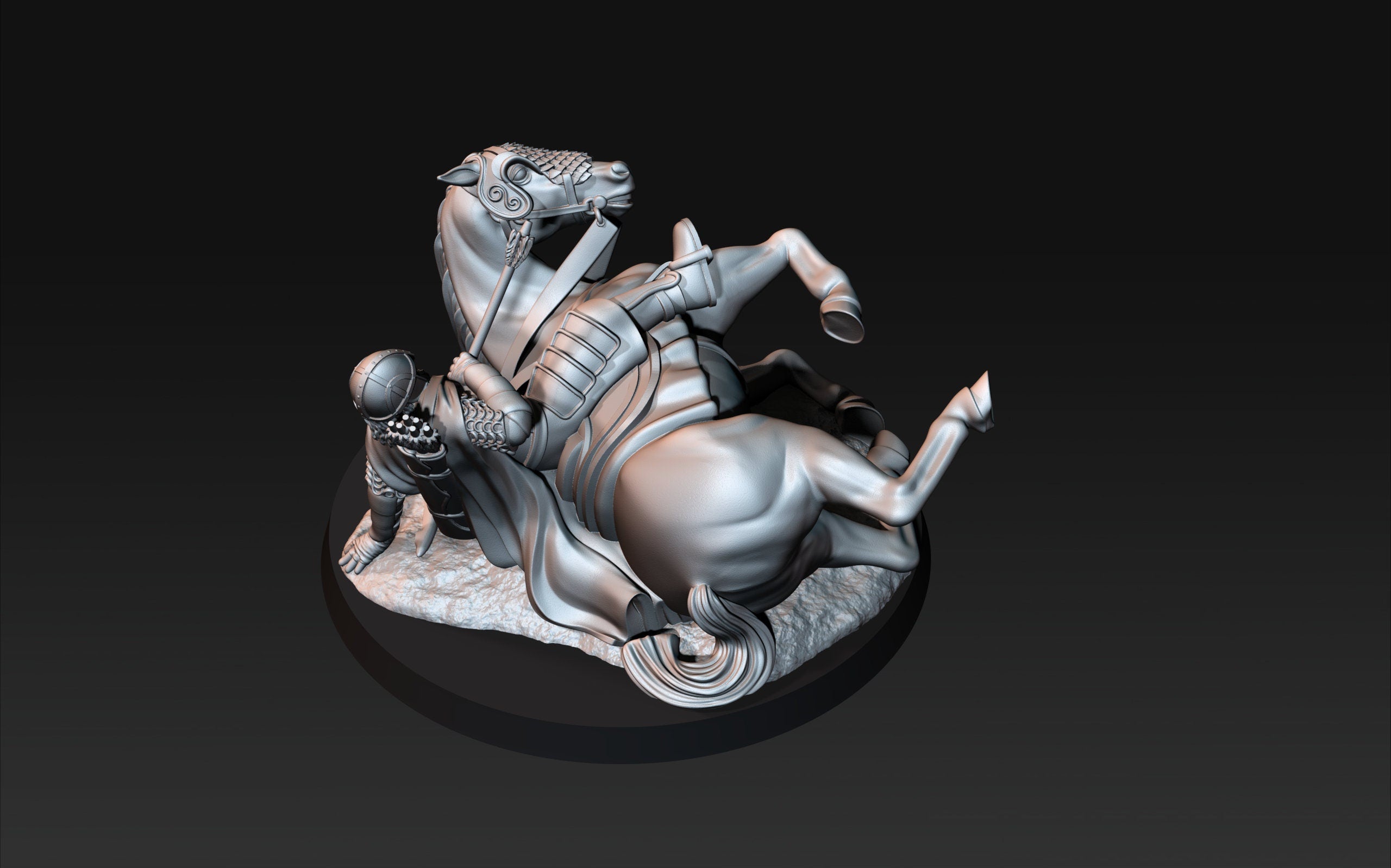 Objective markers dying horse 28mm miniature dungeon and dragons fantasy wargaming miniature tabletop wargame miniature for painting gift