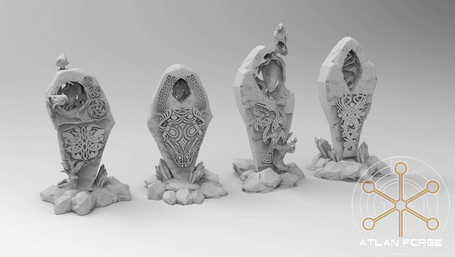 Asgardian Runestones Terrain 32mm wargaming fantasy Scatter Terrain dnd wargaming miniature terrain dungeons and dragons gift RPG tabletop