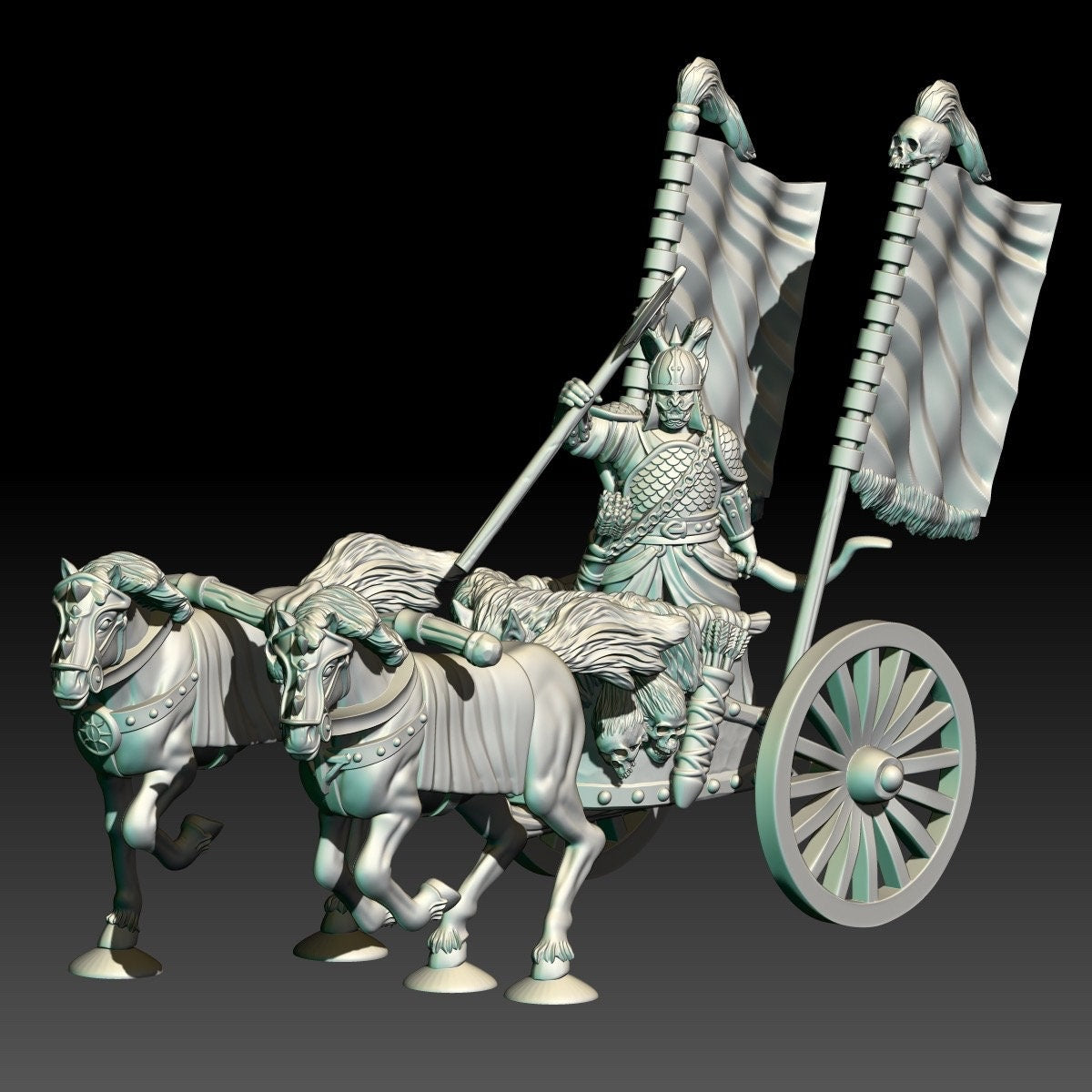 Chariot riders king 28mm miniatures dnd minis fantasy miniatures dungeons and dragons miniatures  wargaming miniatures tabletop wargames