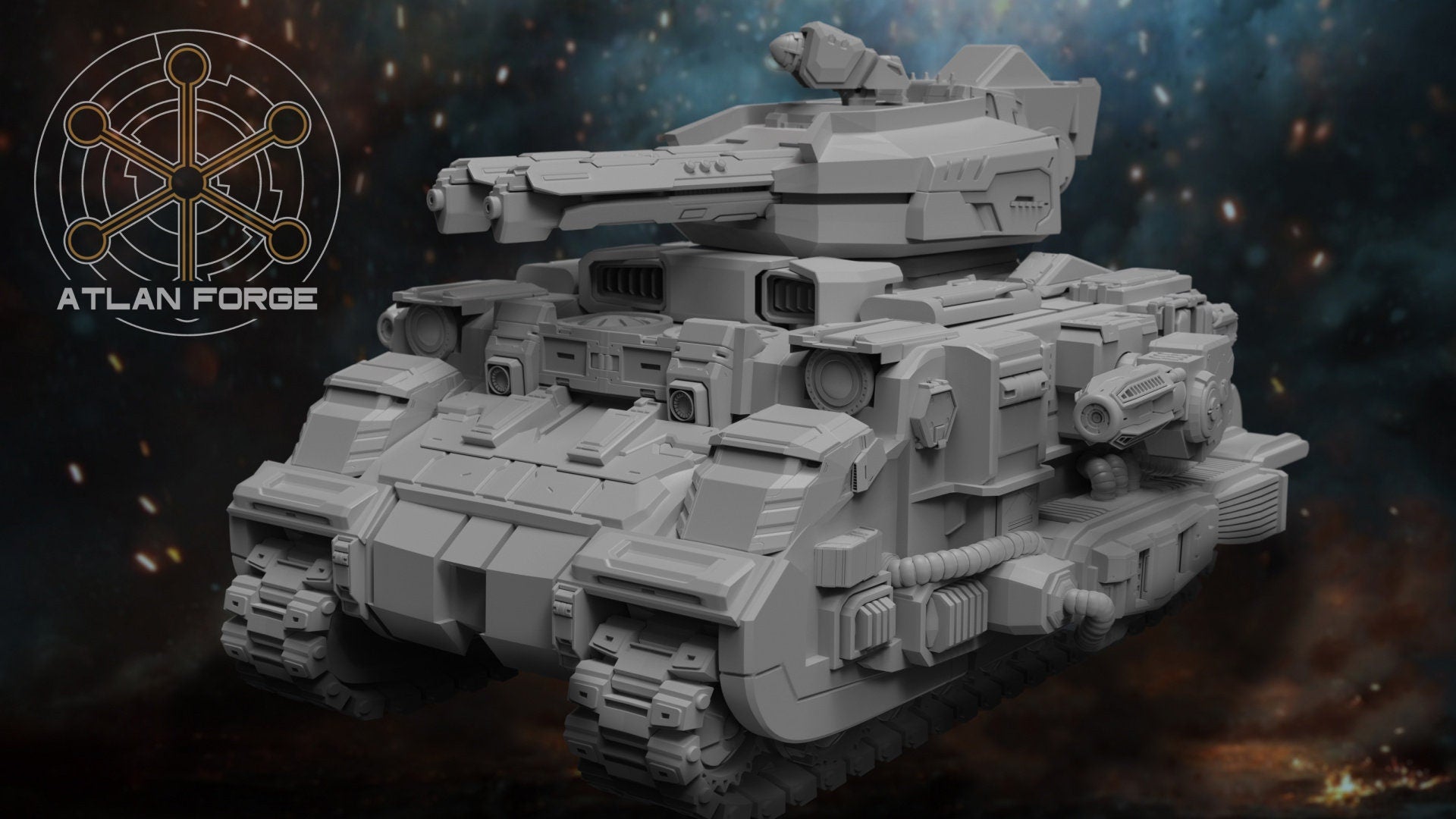 Arctodus Battle Tank 32mm sci-fi fantasy miniature for tabletop games grimdark RPGs dnd wargaming miniature dungeons and dragons