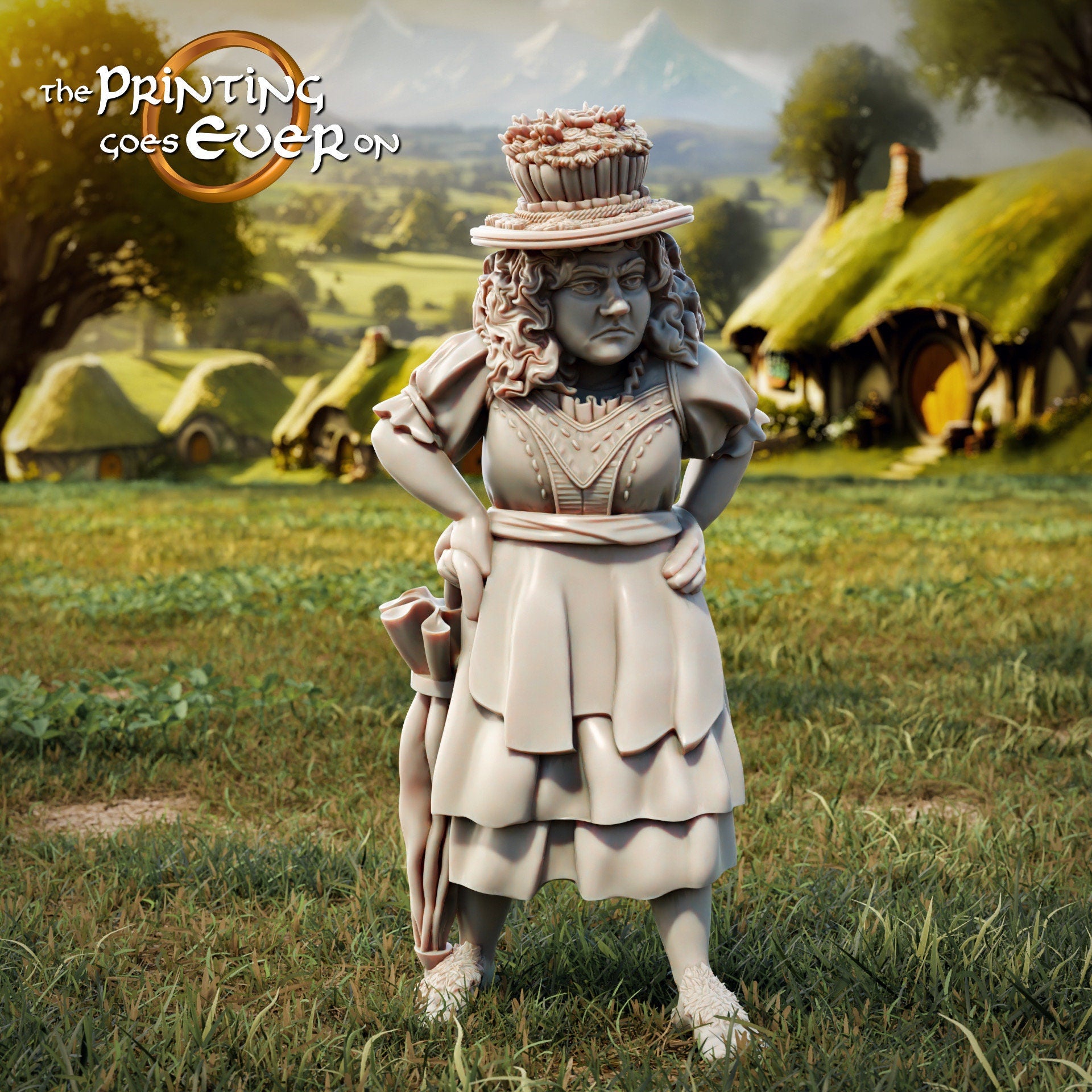 Halfling Commoners 28mm dnd miniature dungeon and dragons fantasy wargaming miniature tabletop wargame miniature for painting