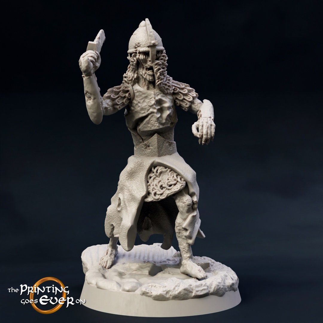 undead Army Wight Swordsman 28mm miniature dungeon and dragons fantasy wargaming miniature tabletop fantasy wargame miniature painting dnd