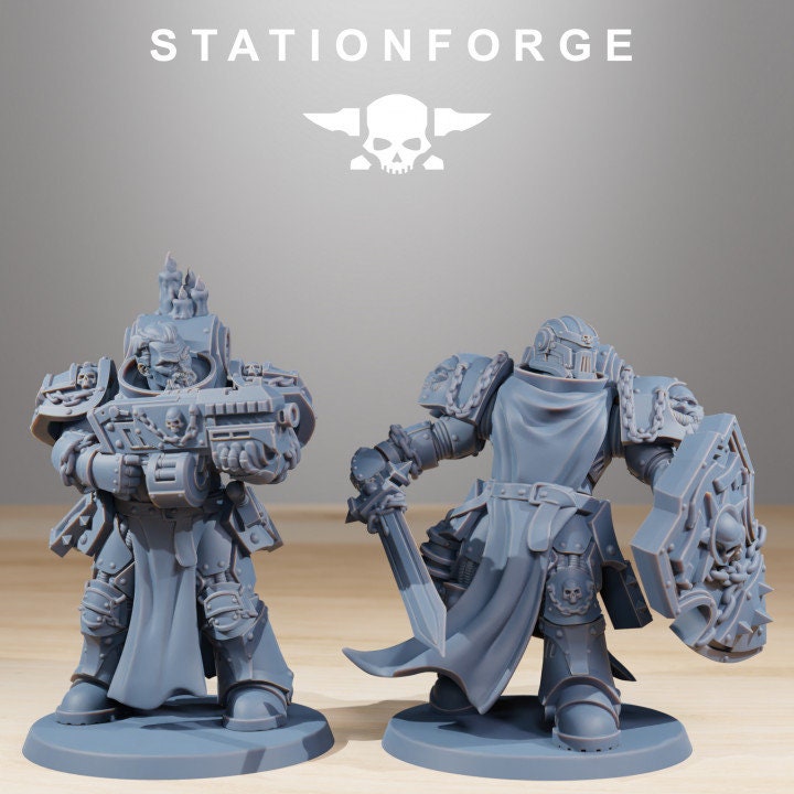 Socratis Crusaders 32mm sci-fi fantasy miniature for tabletop games grimdark RPGs dnd wargaming miniature dungeons and dragons