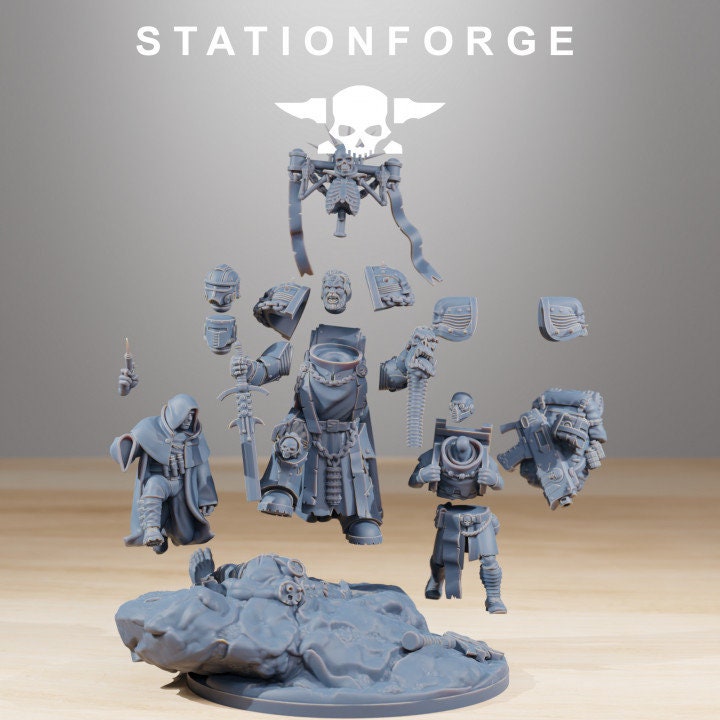 Socratis Grand Master 32mm sci-fi fantasy miniature for tabletop games grimdark RPGs dnd wargaming miniature dungeons and dragons Crusader