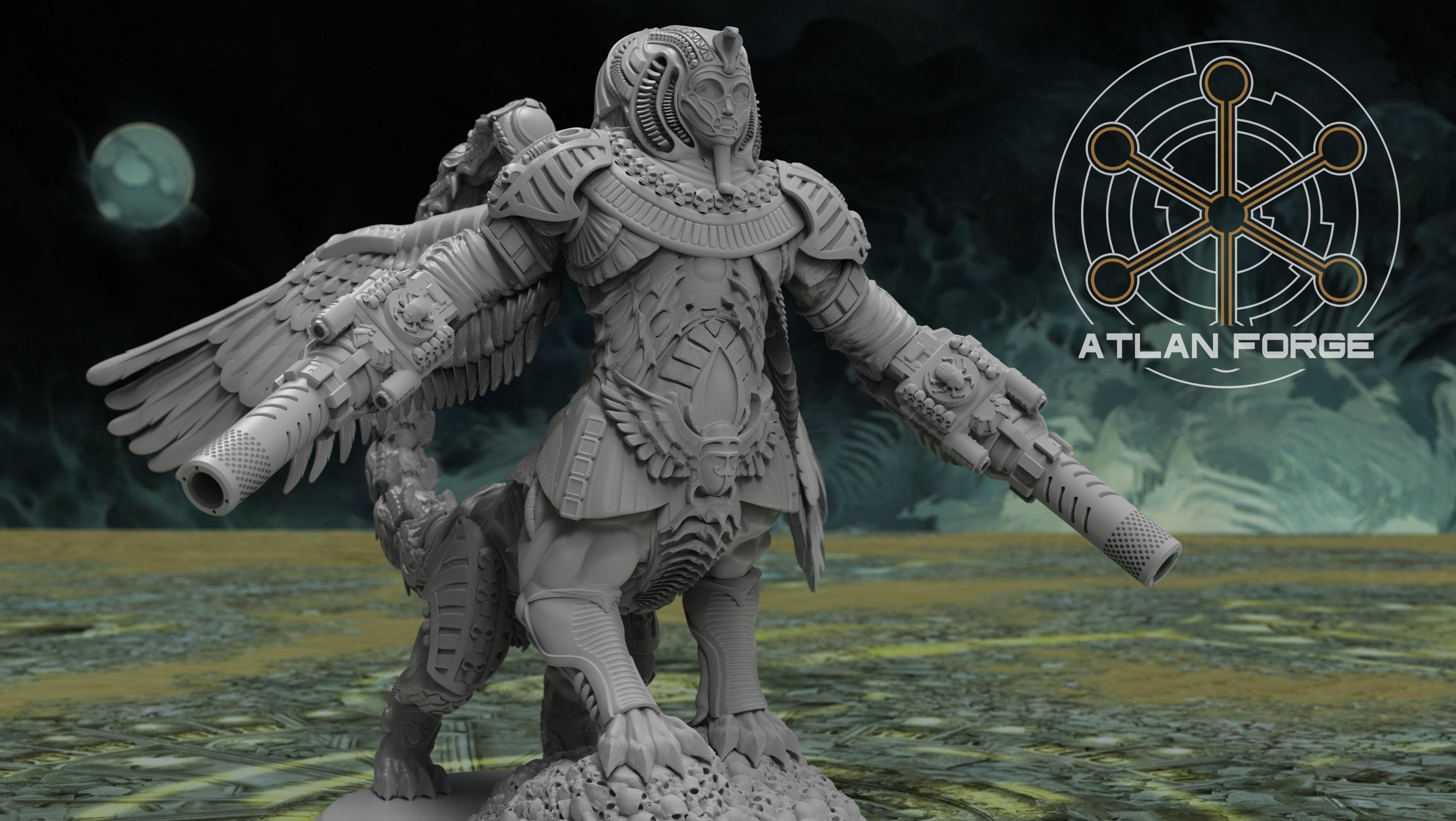 Aegyptian Battle Sphinx 32mm wargame fantasy miniature dnd wargaming miniature dungeons and dragons painting gift RPG tabletop minis