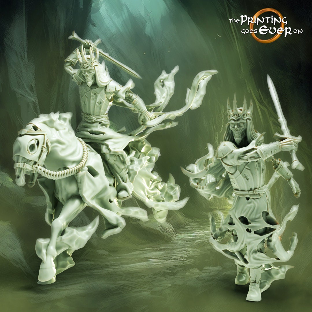 Ghost King Army of dead 28mm miniature dungeon and dragons fantasy wargaming miniature tabletop fantasy wargame miniature painting dnd
