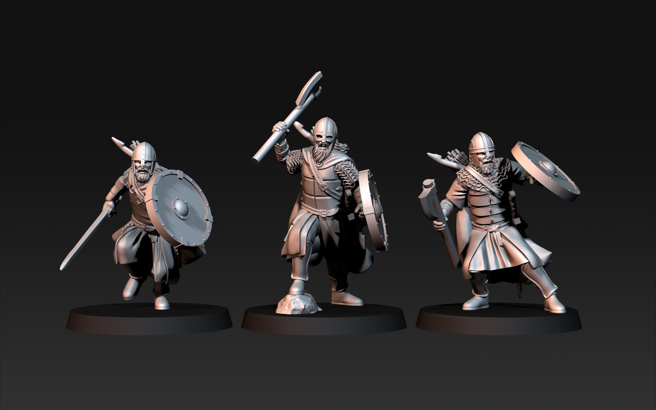 West Human warriors on foot 28mm fantasy tabletop wargame miniatures