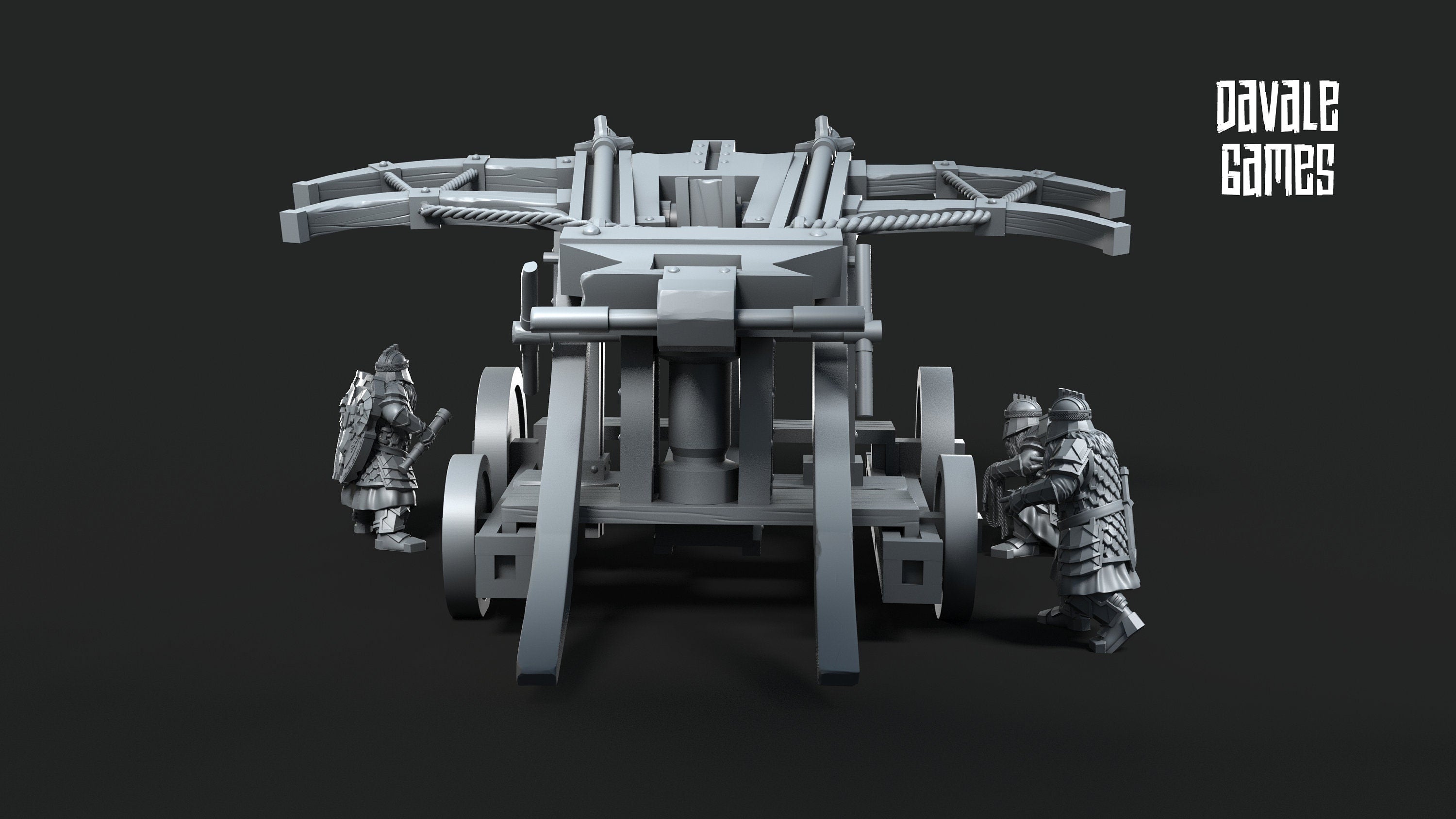 Silver Goat Dwarf Ballista 28mm miniatures fantasy dungeons and dragons miniature wargaming miniatures tabletop dnd dwarf army miniatures