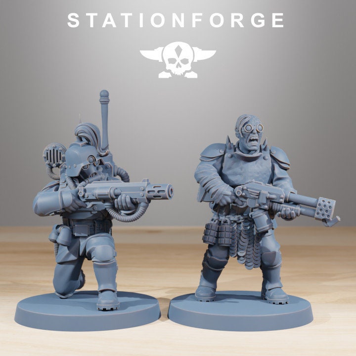 Corrupted Guard The Forsaken 32mm sci-fi fantasy miniature for tabletop games grimdark RPGs dnd wargaming miniature dungeons and dragons