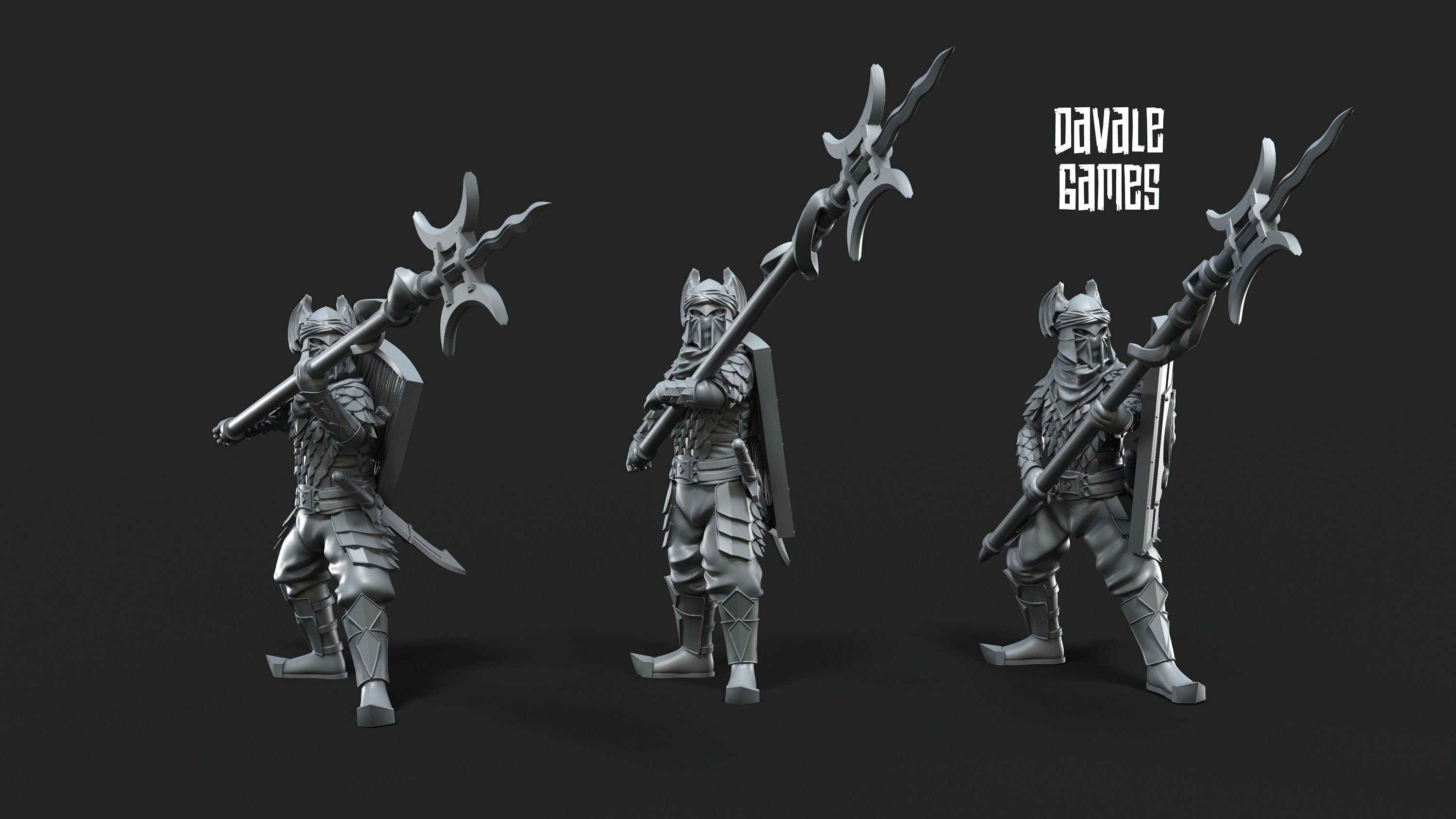 Dragon Army long spear warriors 28mm miniature dungeon and dragons fantasy wargaming miniature tabletop fantasy miniature painting dnd