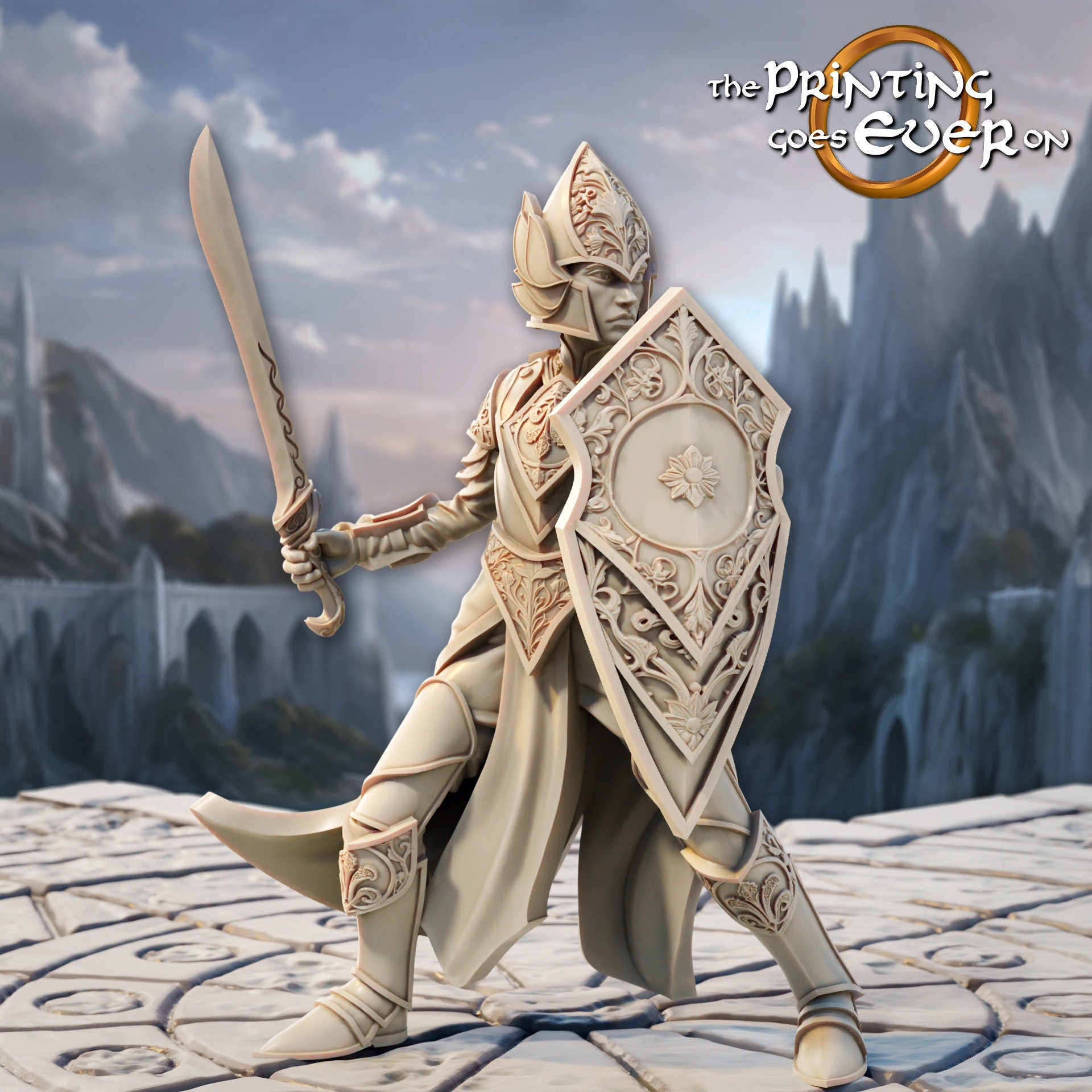 Silver Shore Eleven sentries swordmen 28mm miniatures dnd fantasy miniatures dungeons and dragons miniatures painting wargaming miniatures