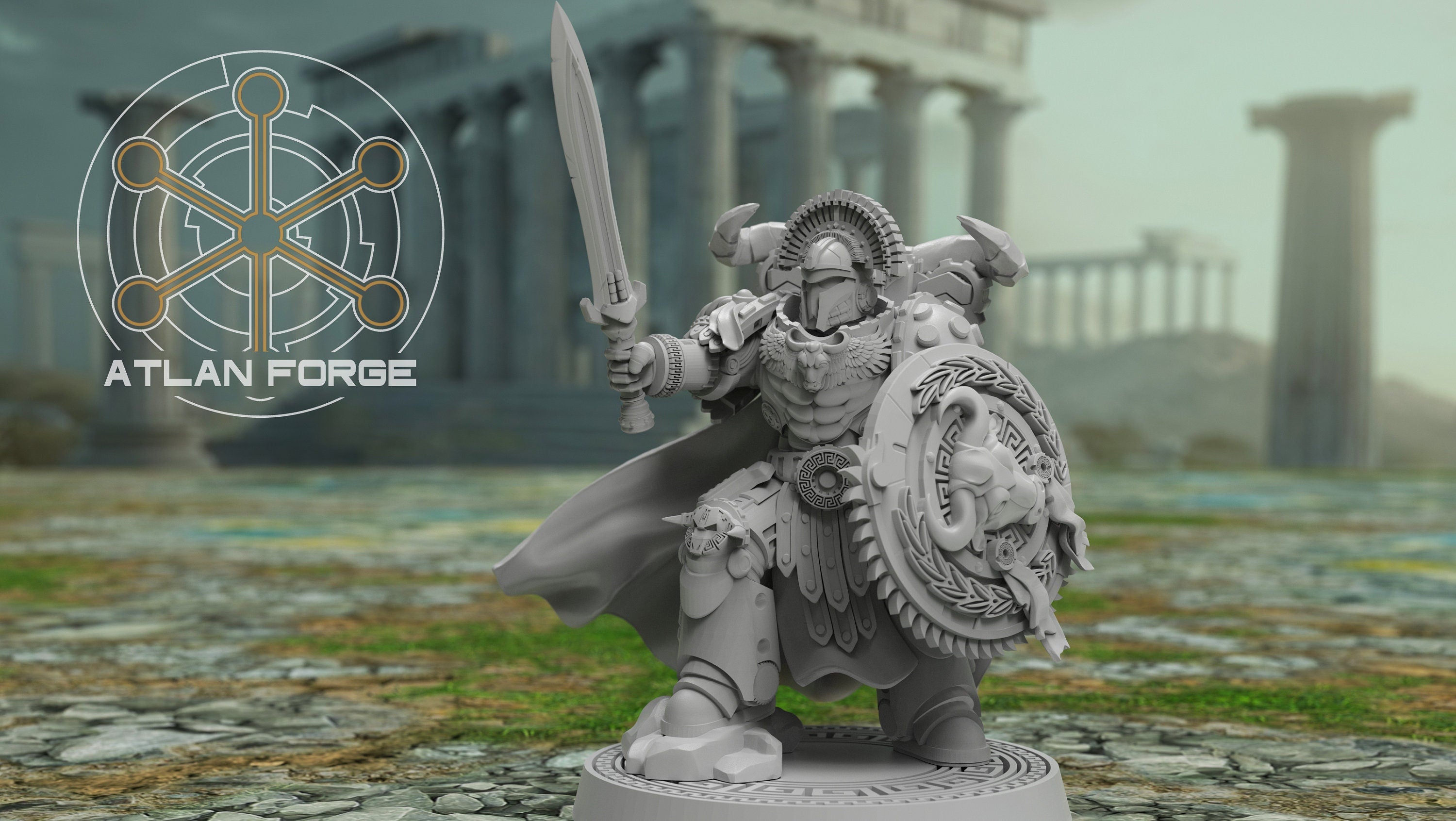 Hierax Minoan Commander 32mm Resin Miniature – Fantasy Hero for DnD and Wargaming