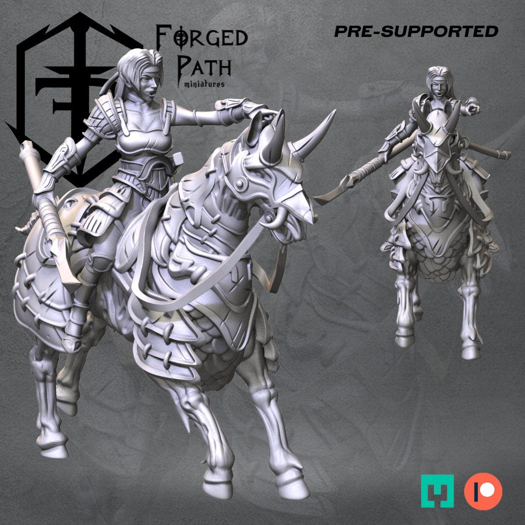 Blades of the cursed Vampire Knights mounted Fantasy Wargaming Miniatures 32mm