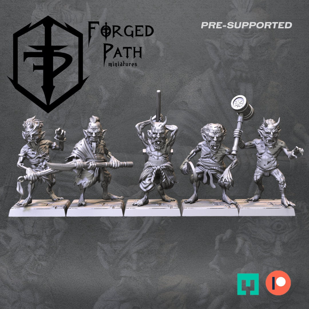 Blades of the cursed vampire goblin warrior Fantasy Wargaming Miniatures 32mm