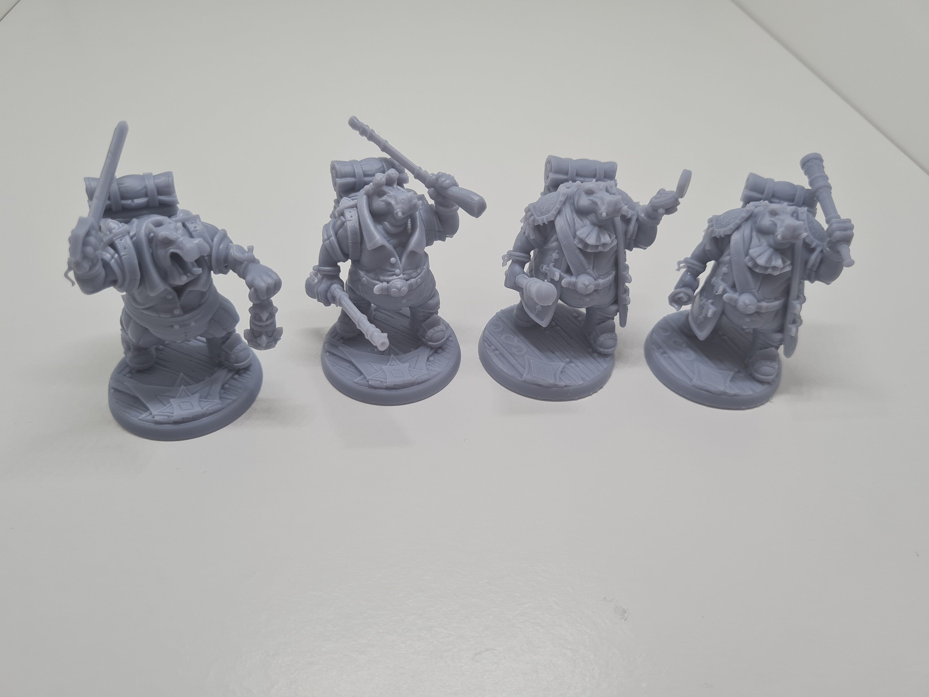 Hippo Moon Travelers Tabletop RPG Wargames Fantasy D&D 32mm scale Miniature
