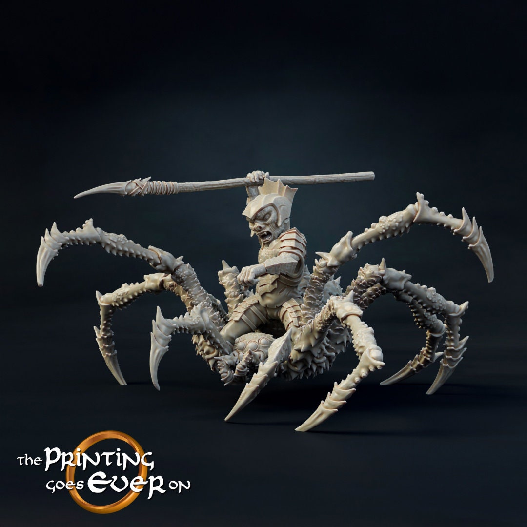 Goblin spider Riders 28mm miniatures dnd minis fantasy miniatures dungeons and dragons miniatures for painting wargaming miniatures tabletop