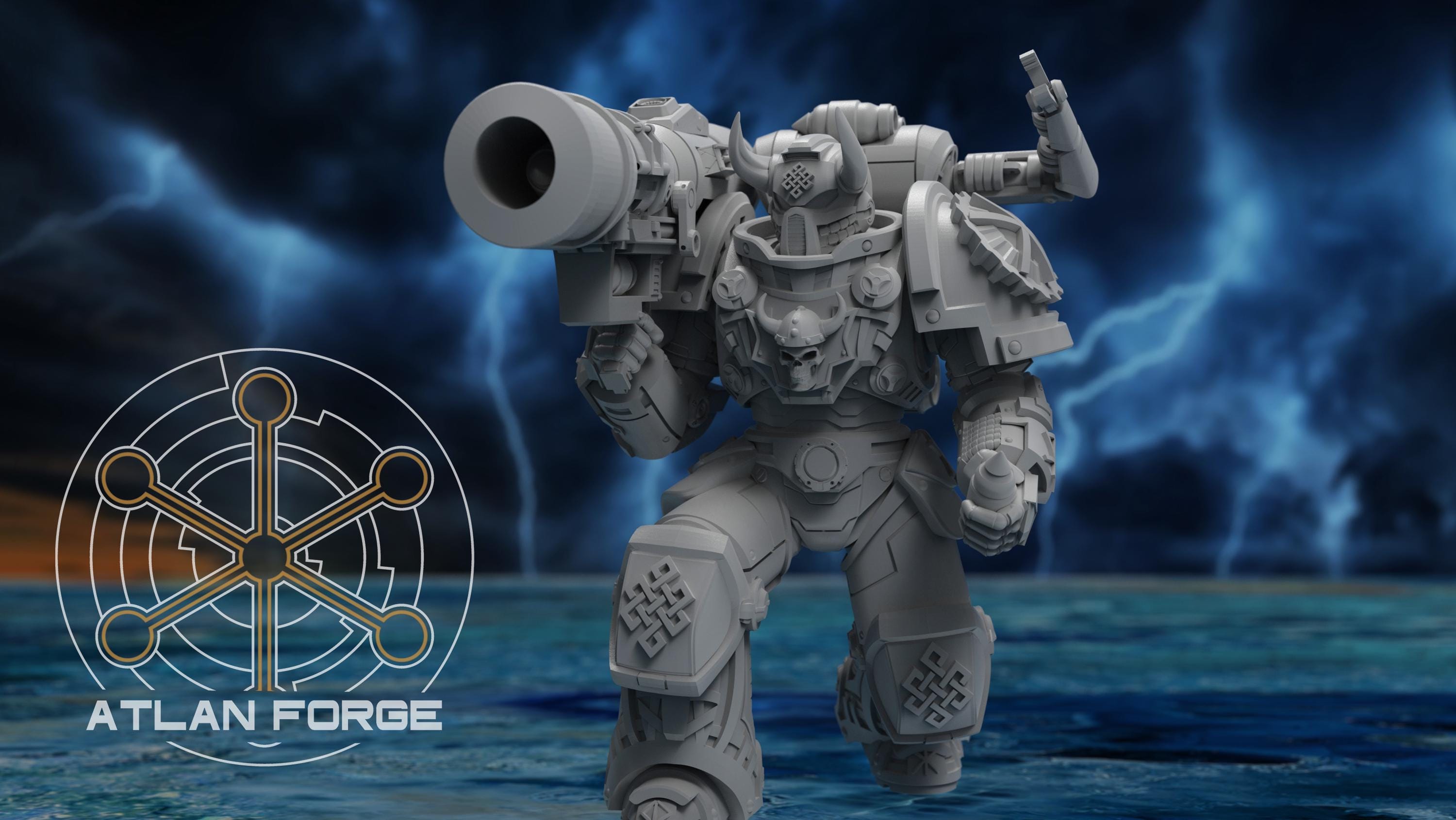 Asgardian Demolishers 32mm sci-fi fantasy miniature for tabletop games grimdark RPGs dnd wargaming miniature dungeons and dragons