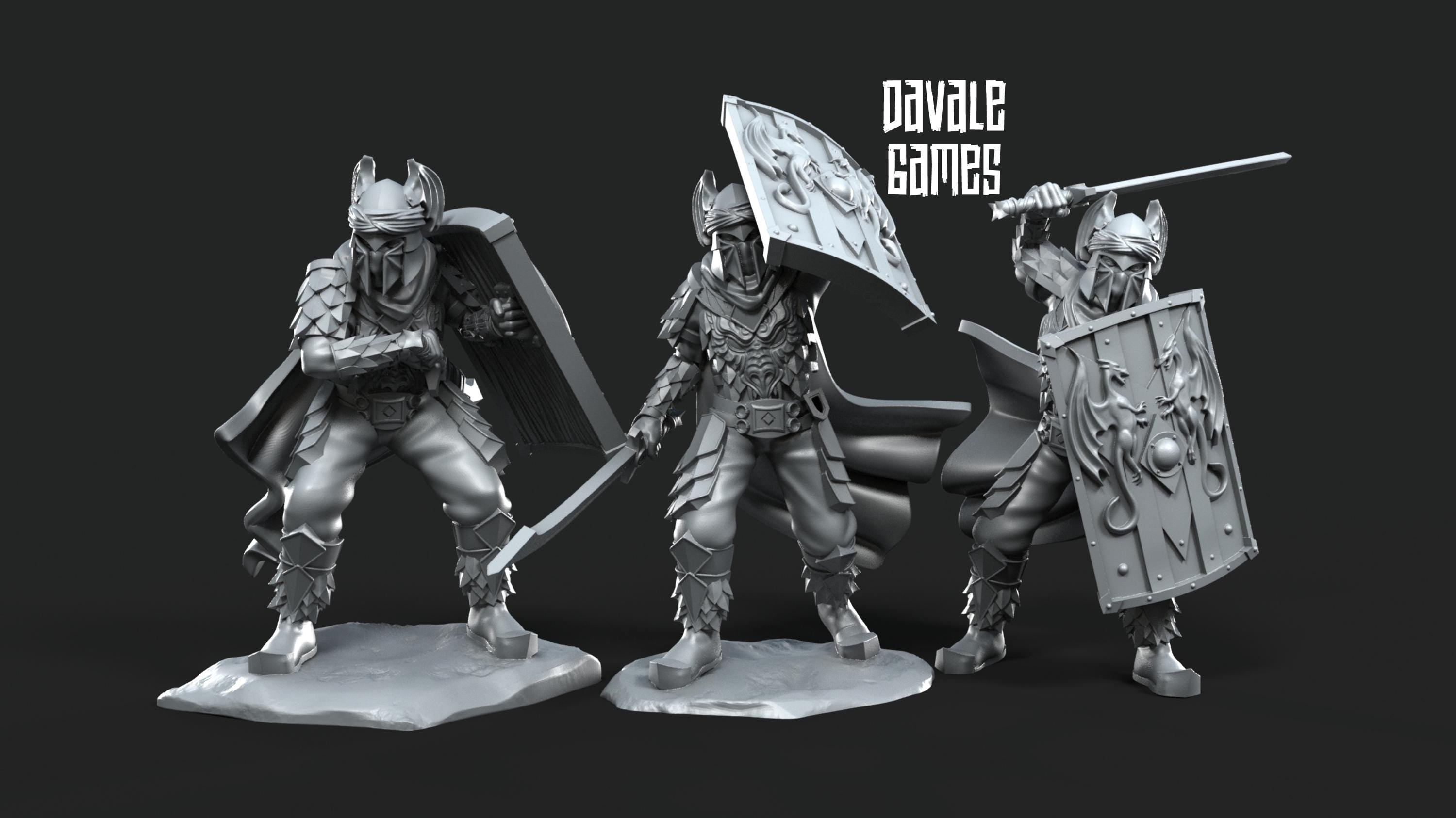 Dragon Army Elite with Sword  28mm miniature dungeon and dragons fantasy wargaming miniature tabletop fantasy miniature painting dnd