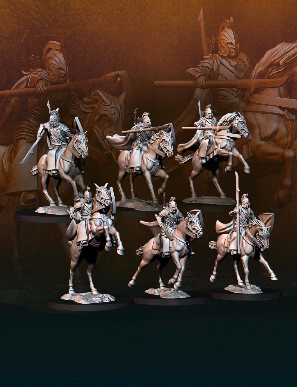 Elven knights 28mm miniatures dnd minis fantasy miniatures dungeons and dragons miniatures painting wargaming miniatures tabletop wargames