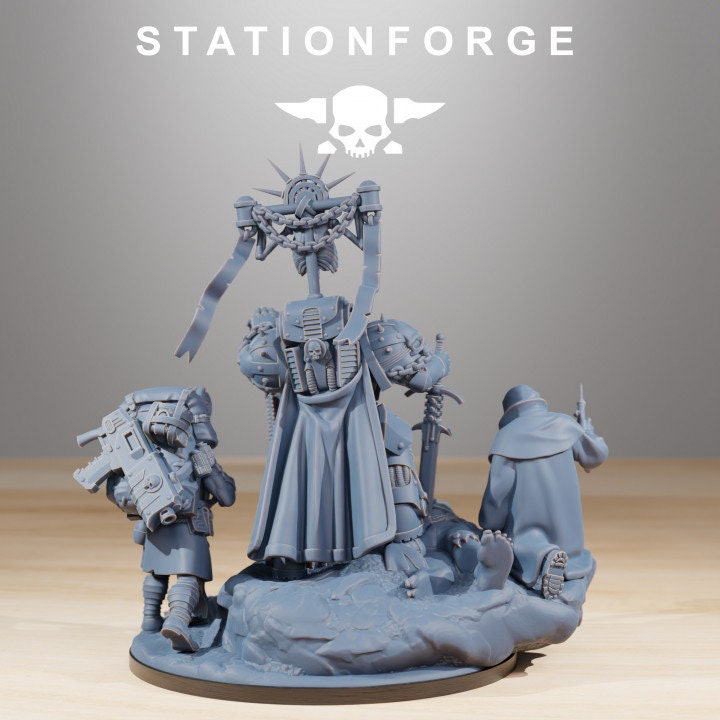 Socratis Grand Master 32mm sci-fi fantasy miniature for tabletop games grimdark RPGs dnd wargaming miniature dungeons and dragons Crusader