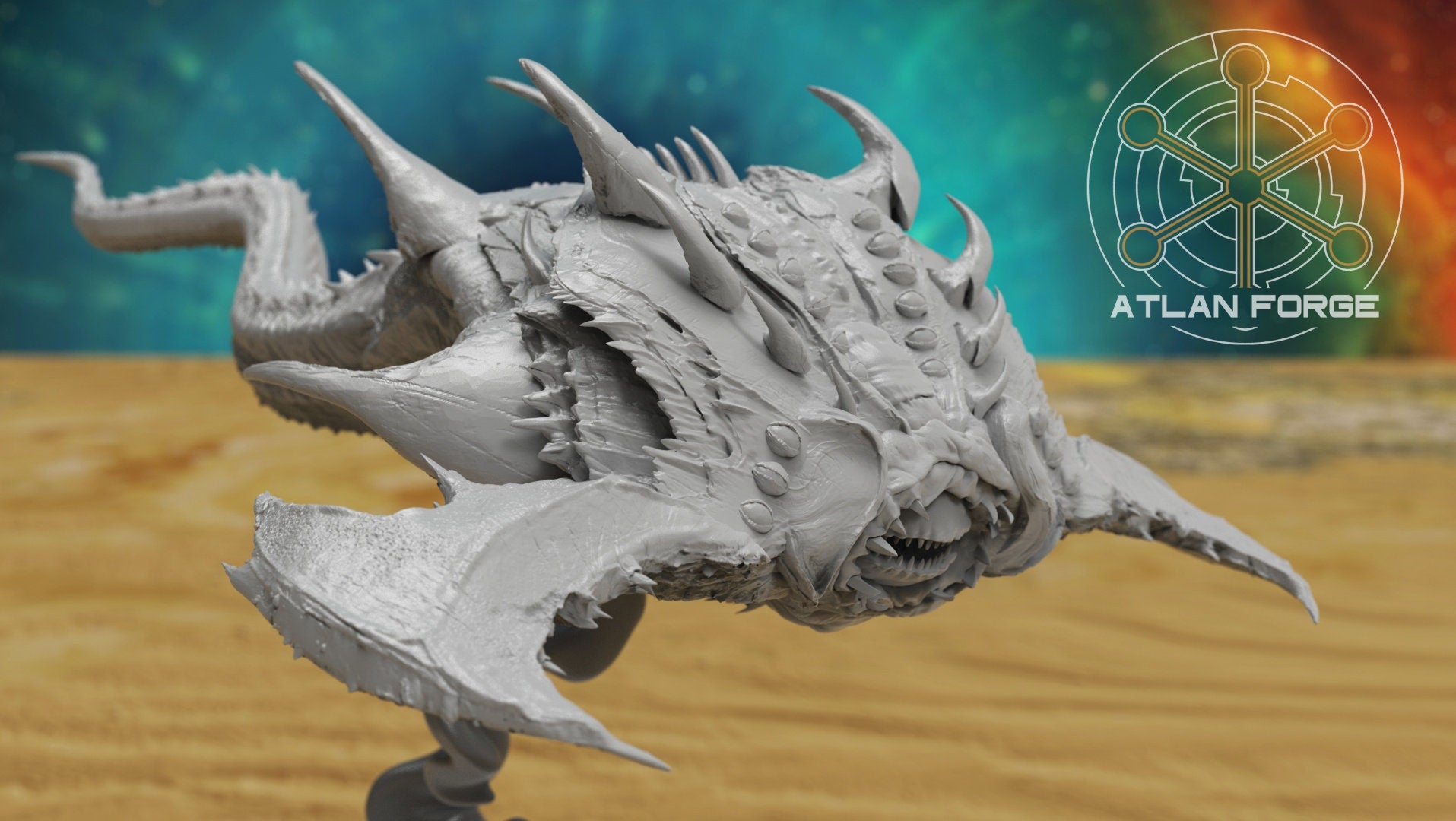 Manta Demons 32mm sci-fi fantasy miniature for tabletop games grimdark RPGs dnd wargaming miniature dungeons and dragons painting