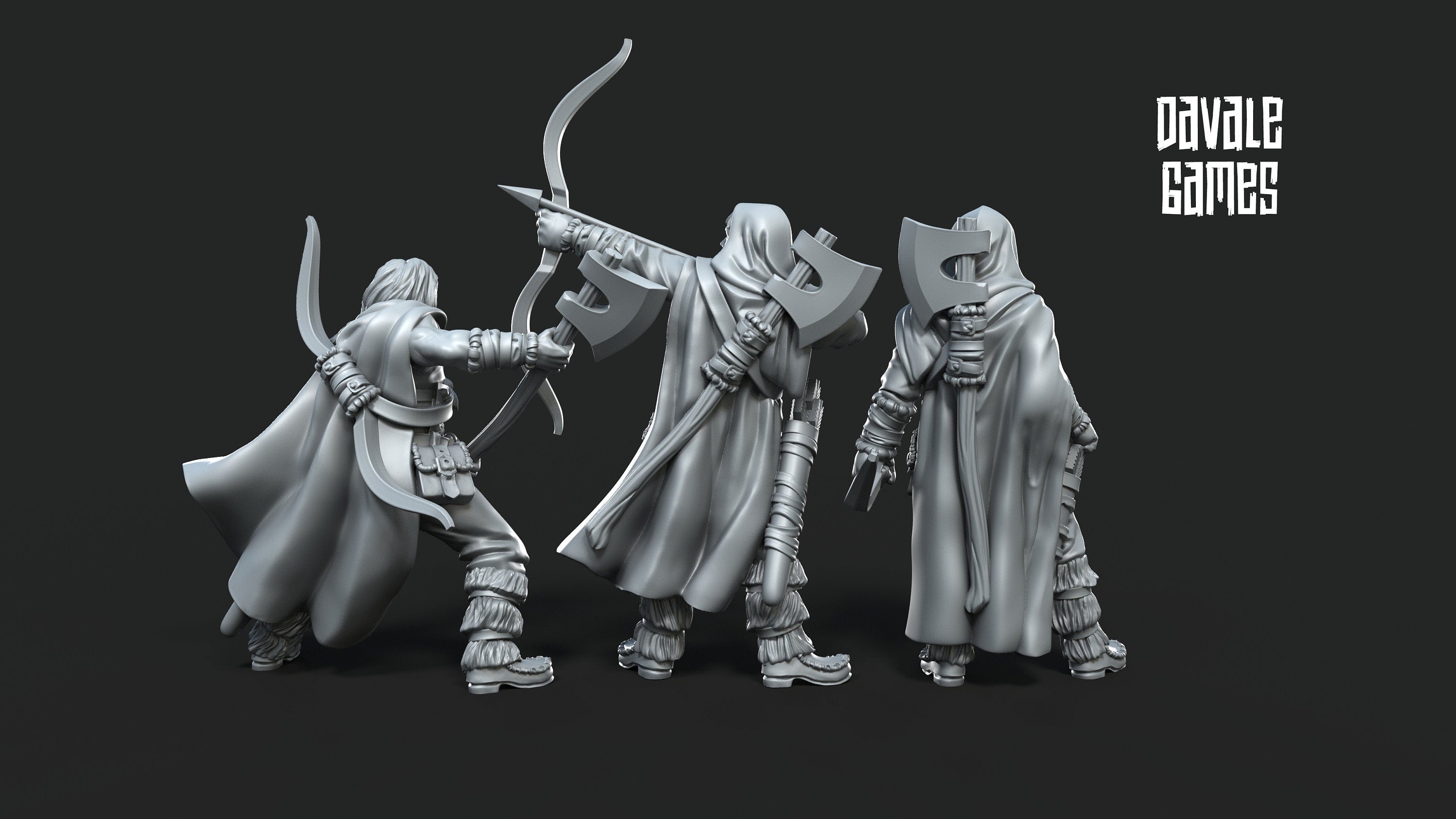 28mm Resin Bearman Warriors | DnD & Wargaming Minis – Ready for Painting and Epic Fantasy Battles