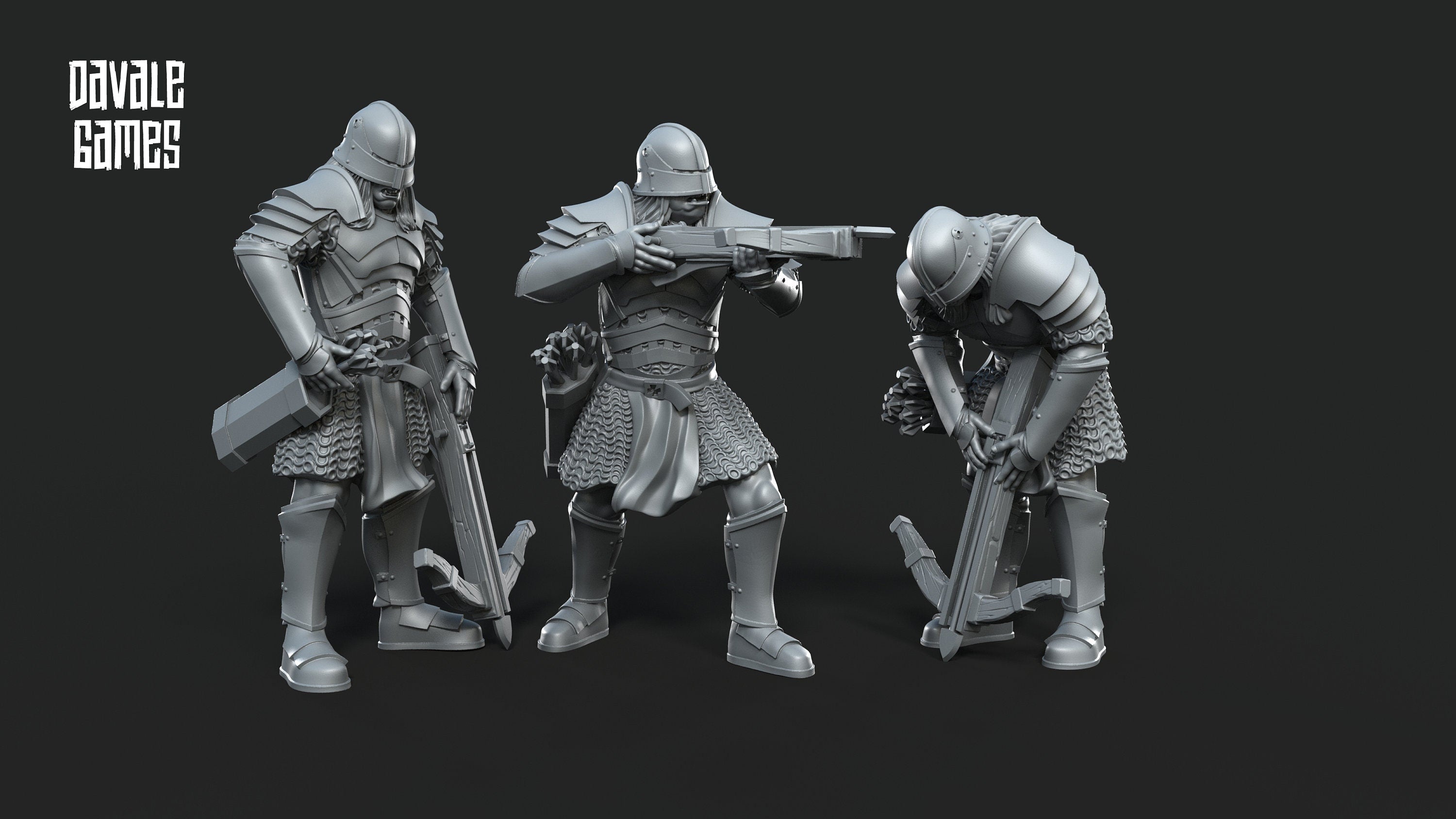 Blood handed Orc Crossbows with armour 28mm miniatures dnd fantasy miniatures dungeons and dragons wargaming miniatures tabletop wargames